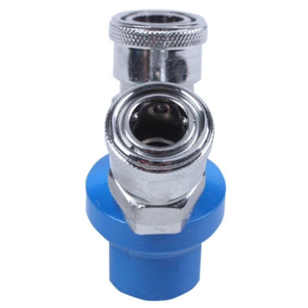 Fittings Air Hose Connector 1/4BSP 2 Way Pass Quick Coupler