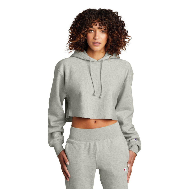 Champion Women's Reverse Weave Cropped Cut-Off Hooded