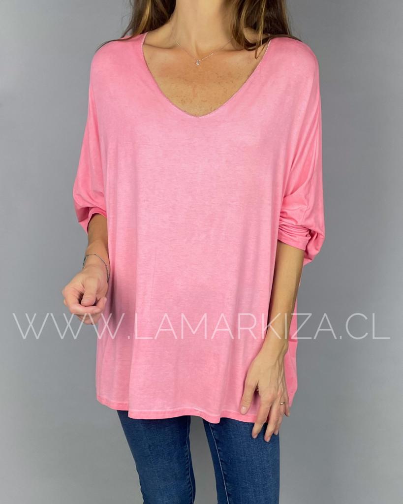 POLERA DESTEÑIDA ROSA | Markiza