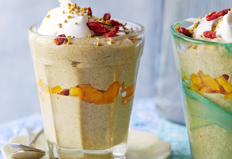 Mango, Coconut & Lime Chia Puddings