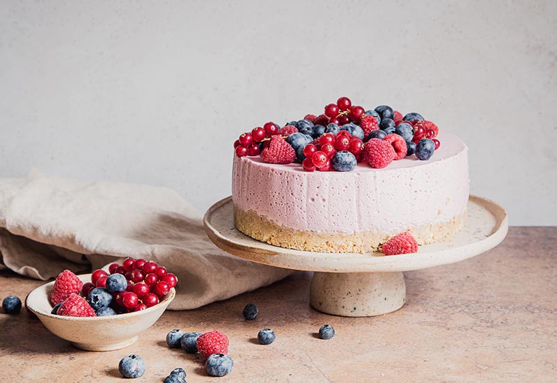 Hibiscus Pink Cheesecake