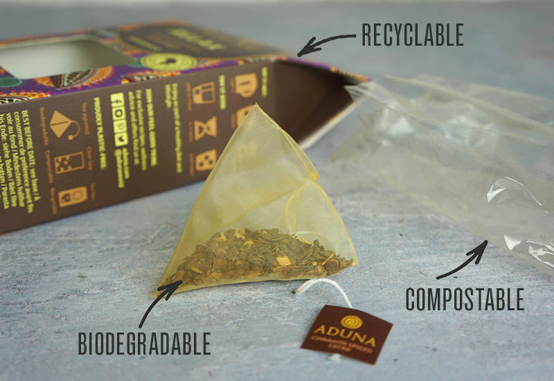 Aduna Biodegradable Super Tea Packaging