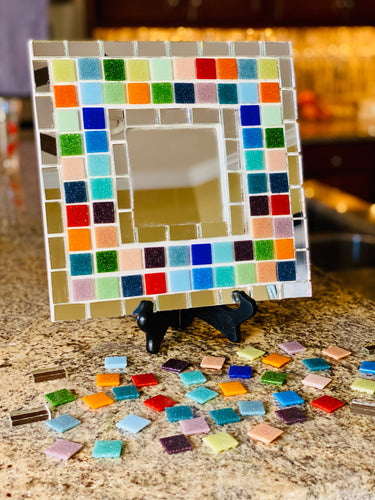 DIY: Mosaic Tile Bathroom Mirror