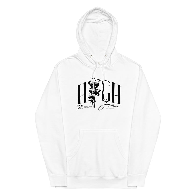 Rose White mid-weight hoodie