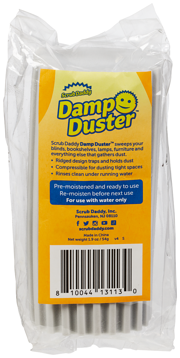 Scrub Daddy Damp Duster, Silver, 1 Count 