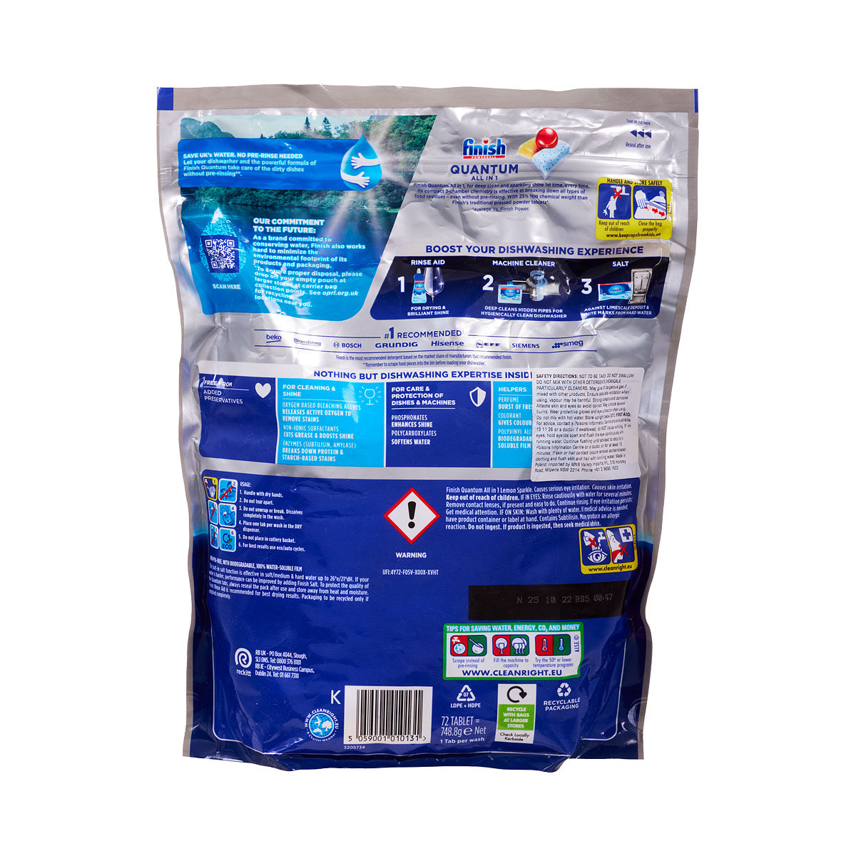 Finish Powerball 90 Pack Ultimate Essential Dishwasher Tablets - Bunnings  Australia