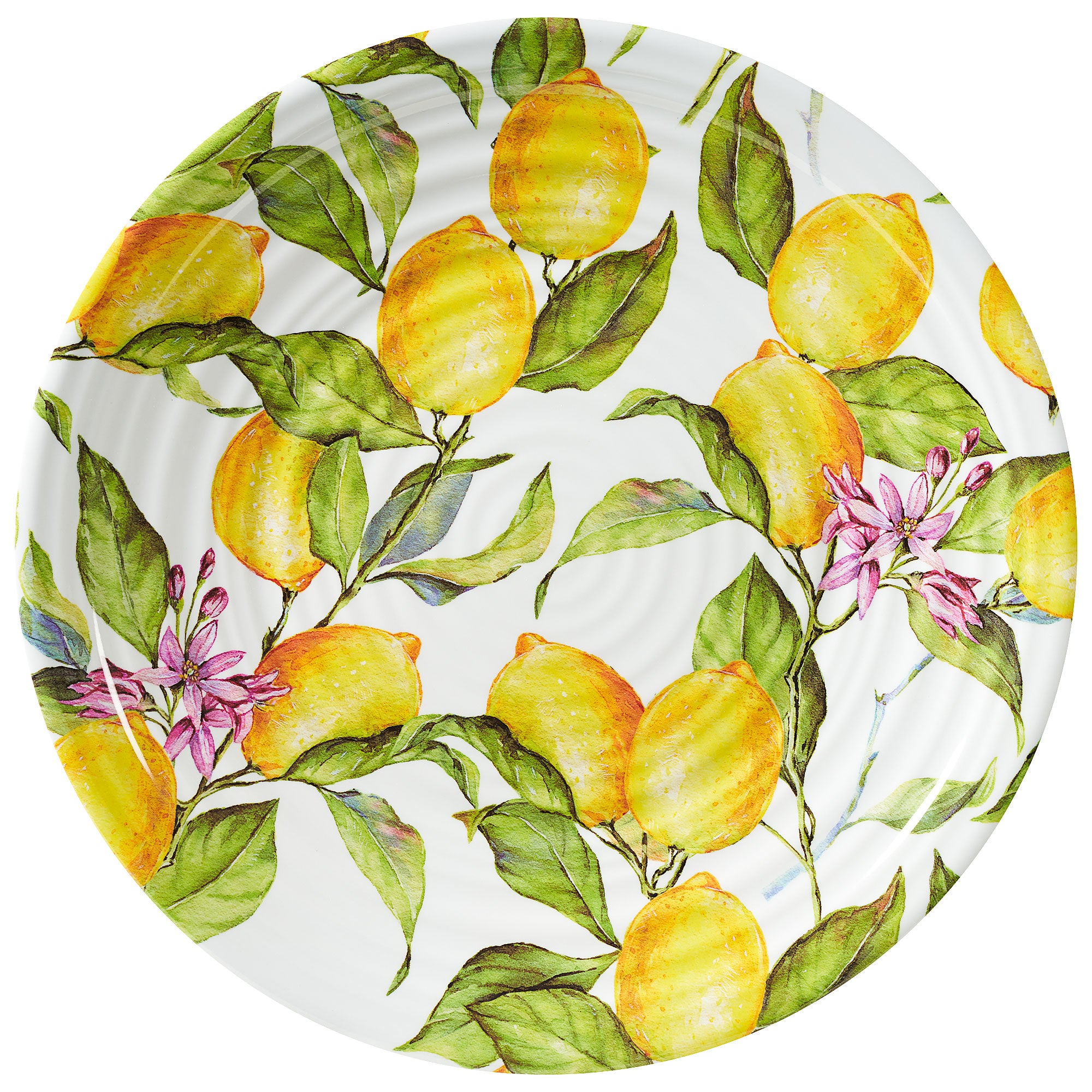Lemons Round Platter XL | The Reject Shop