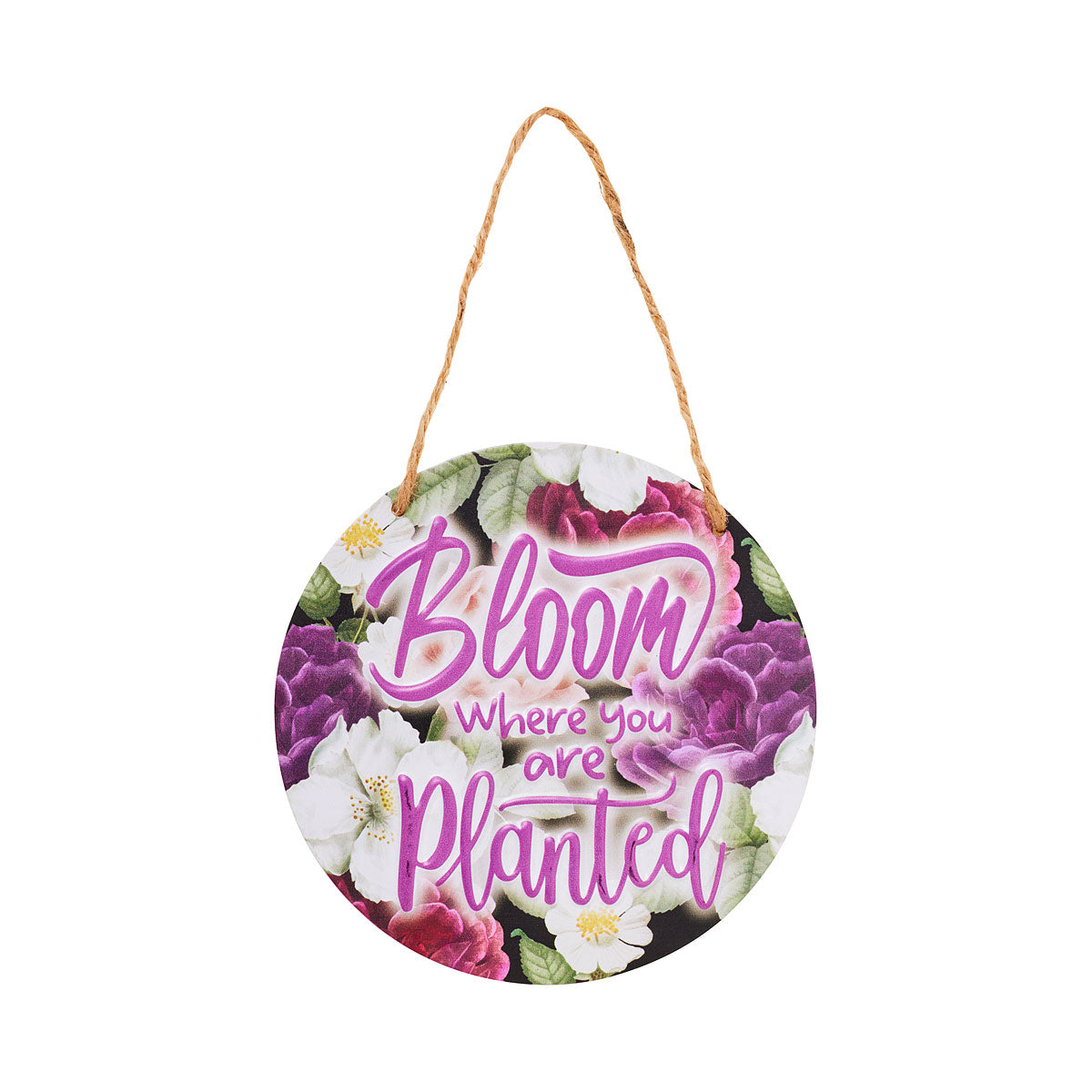 Hanging Plaque 'Bloom Where Planted'