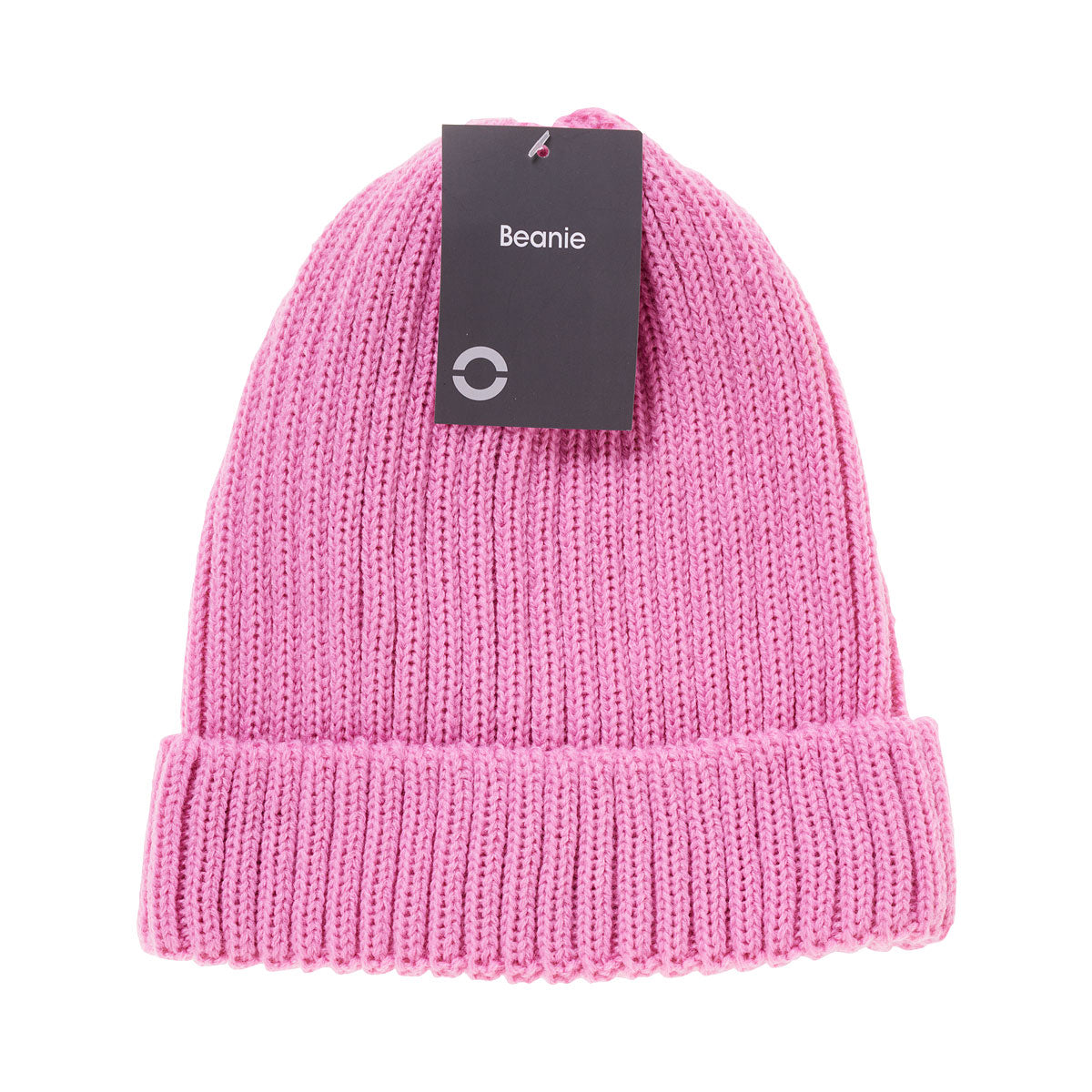 Ribbed Beanie Turquoise/Pink/Striped Pink
