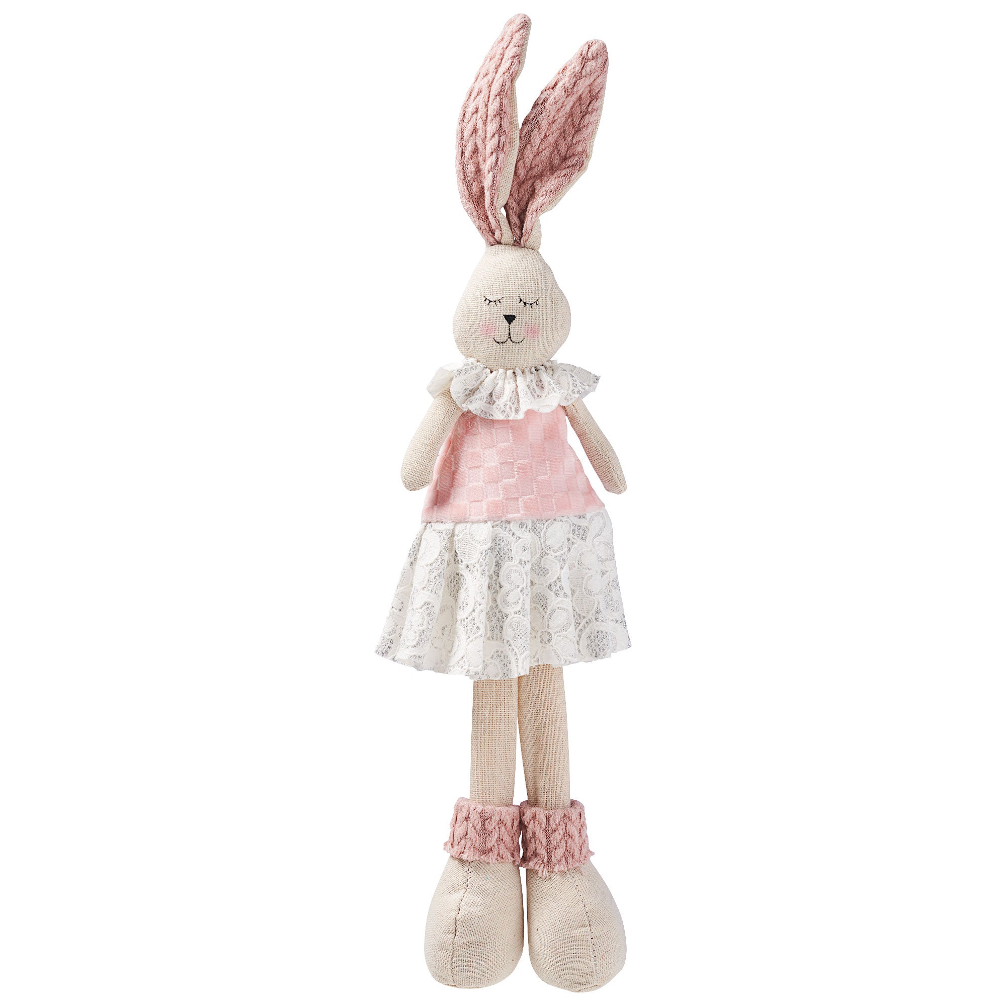 Easter Tall Rabbit Doll Figurine 43cm | The Reject Shop