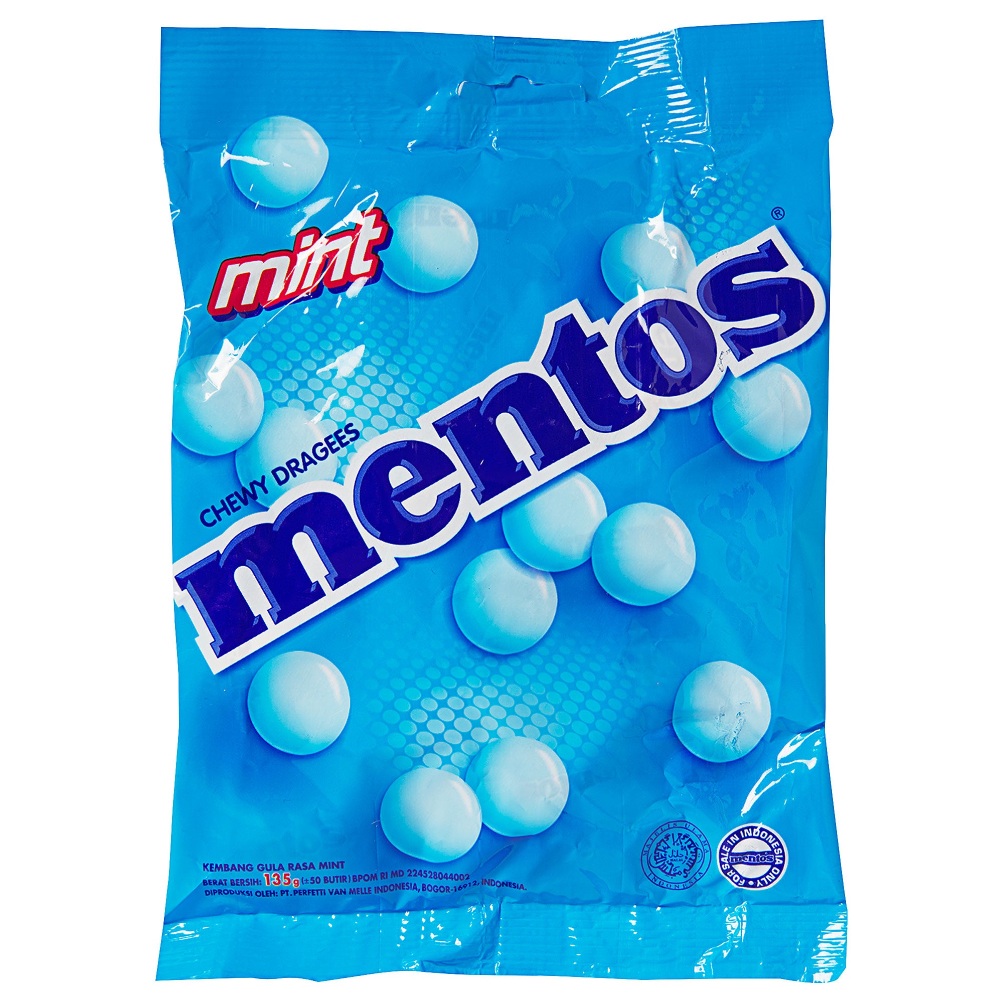 Mentos Bag Mint 135g | The Reject Shop