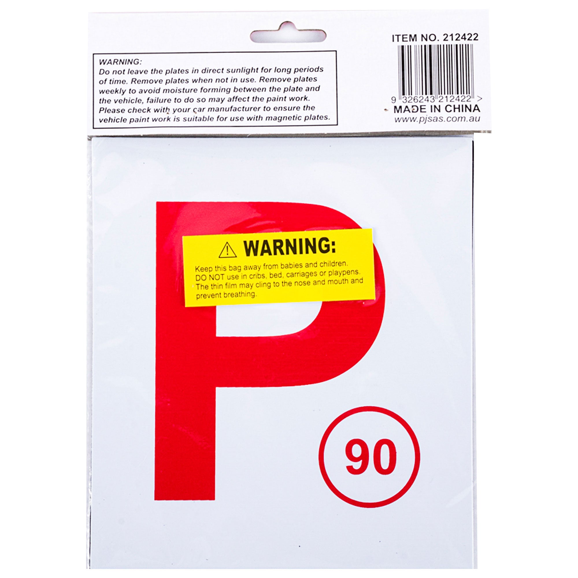 Magnetic P Plate Red NSW 2 Pack - Handy Automotive – Universal Auto Spares