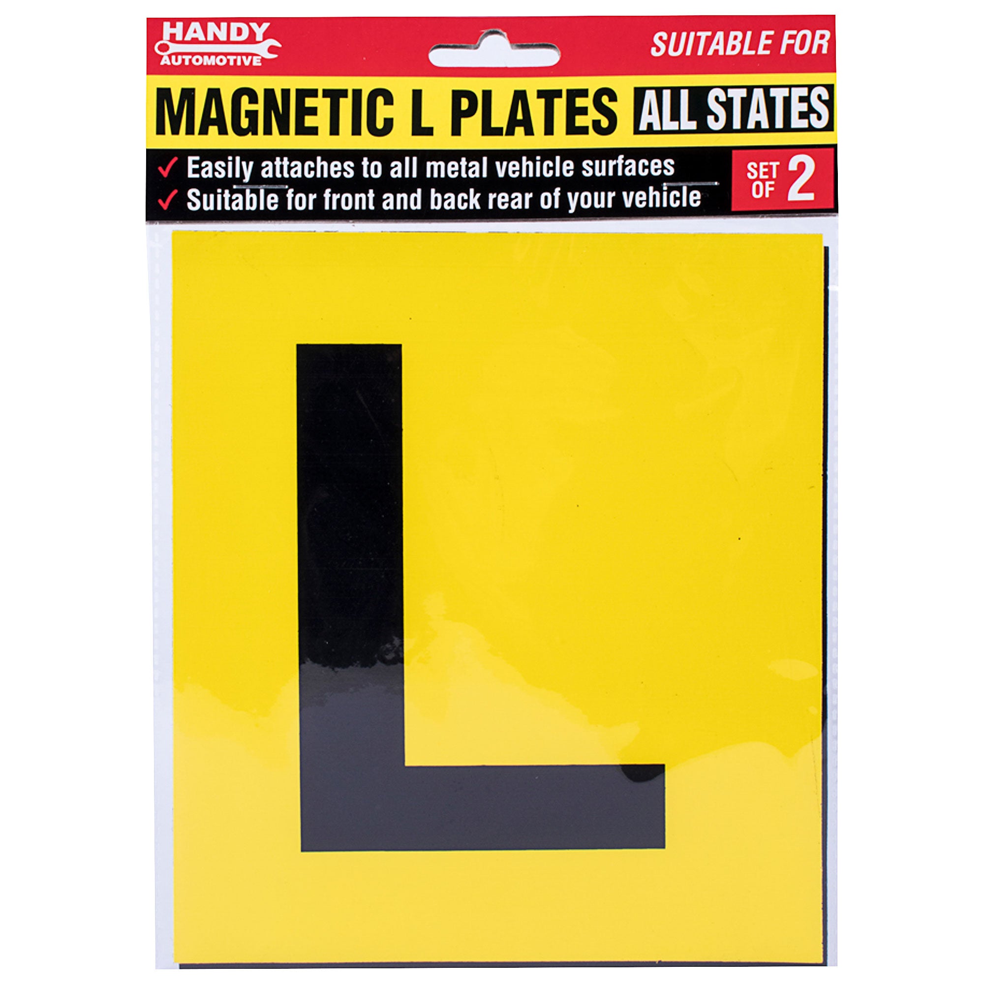 L&P Magnetic Plate New Learner Driver L-Plate Licensed Driver P