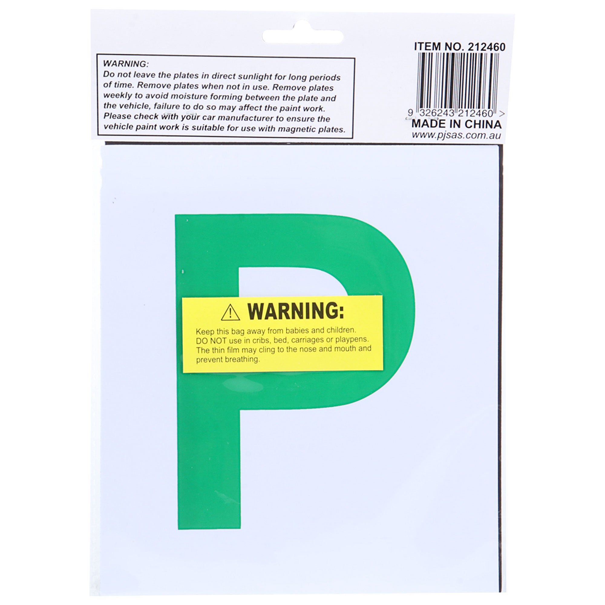Handy Hardware 2PCE Green P Plates Magnetic | Easy to Use (NSW Only)