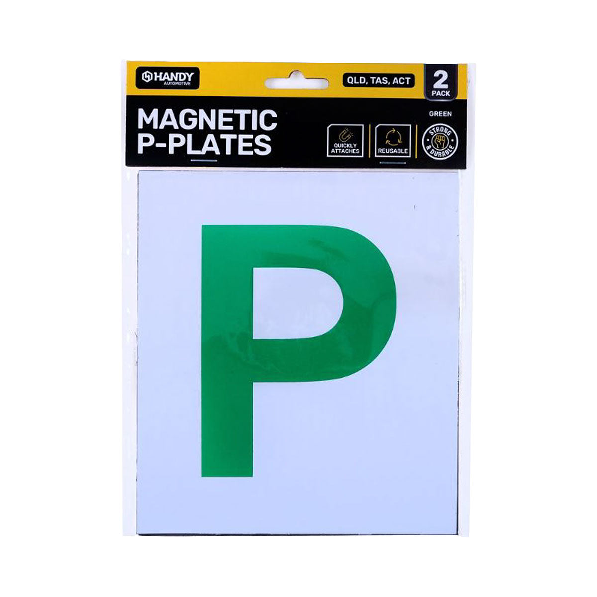 Magnetic P Plate Green QLD