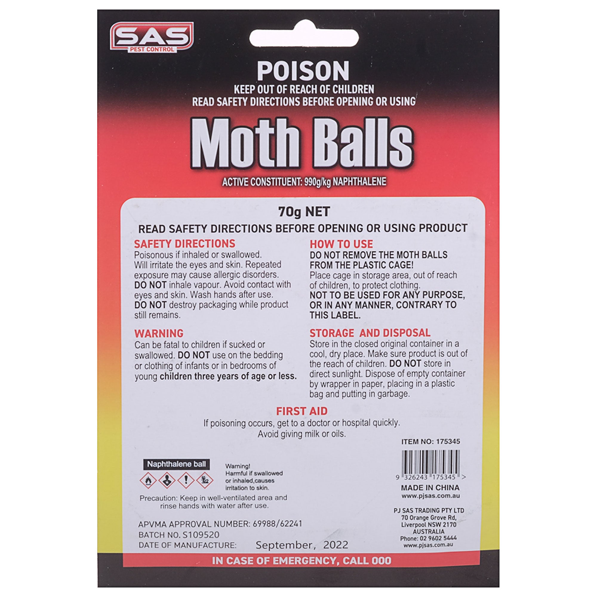 IMS Original Moth Balls, Health & Personal Care