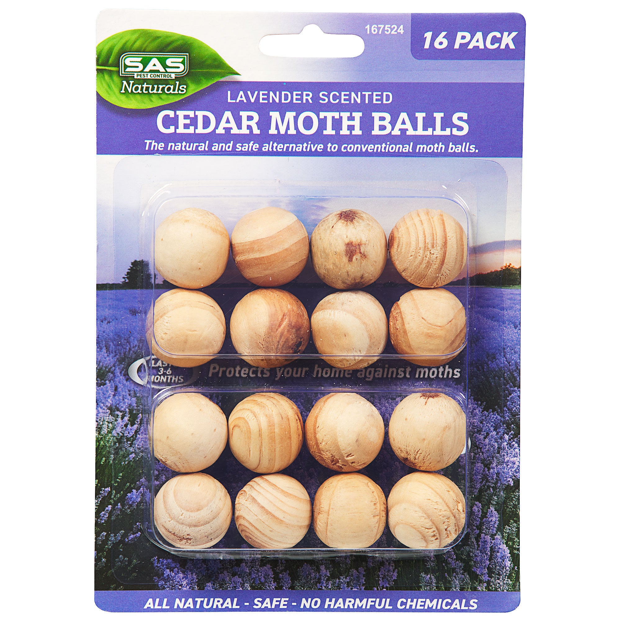 Natural, 6 Moth Repellent Cedar Balls