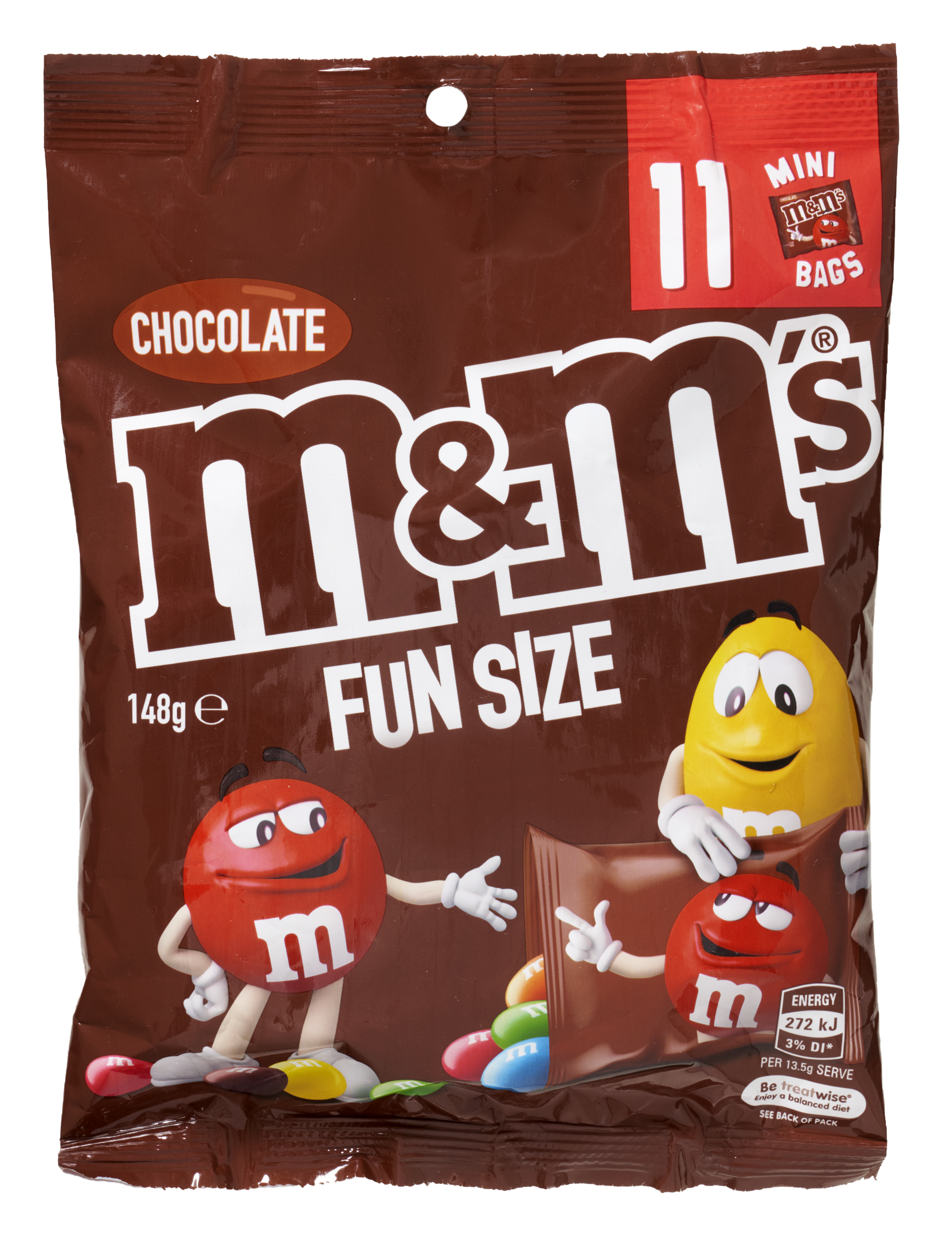 M&M Choc Funsize Sharepack 11pk 148g