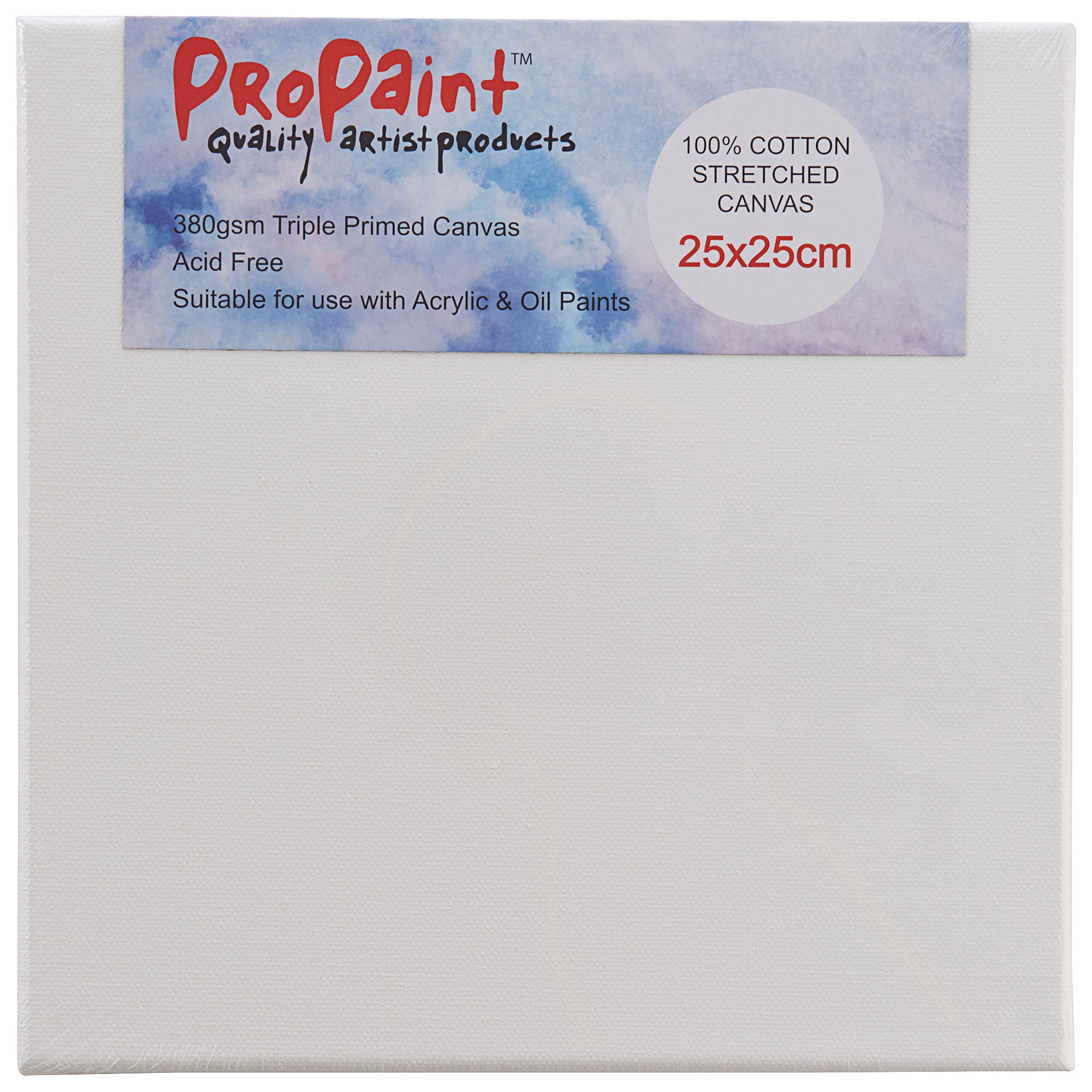 ProPaint Cotton Canvas 25x25cm The Reject Shop