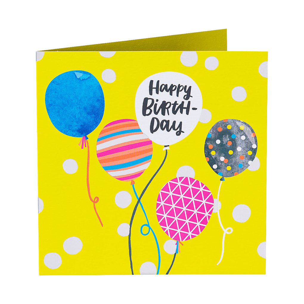 Traditional Balloons Happy Birthday Card | The Reject Shop