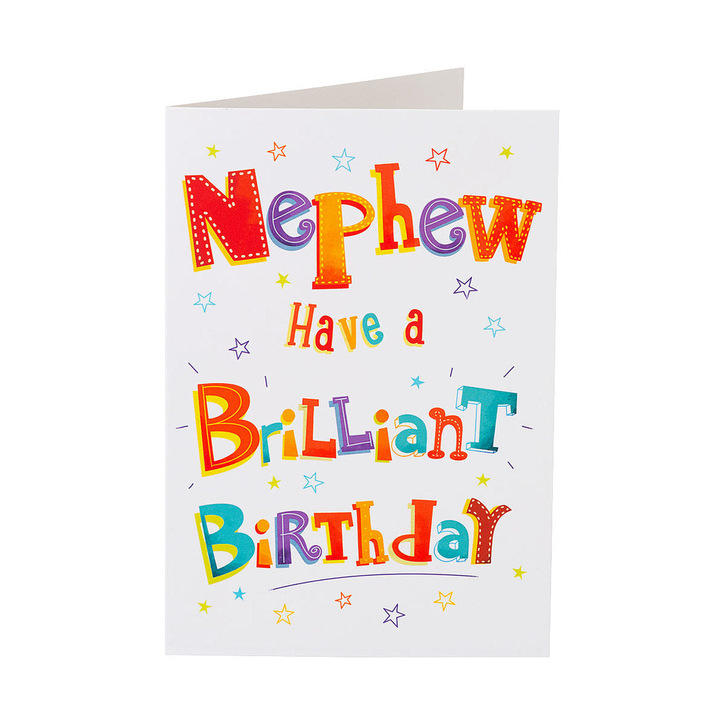Funny Brilliant Nephew Birthday Card | The Reject Shop