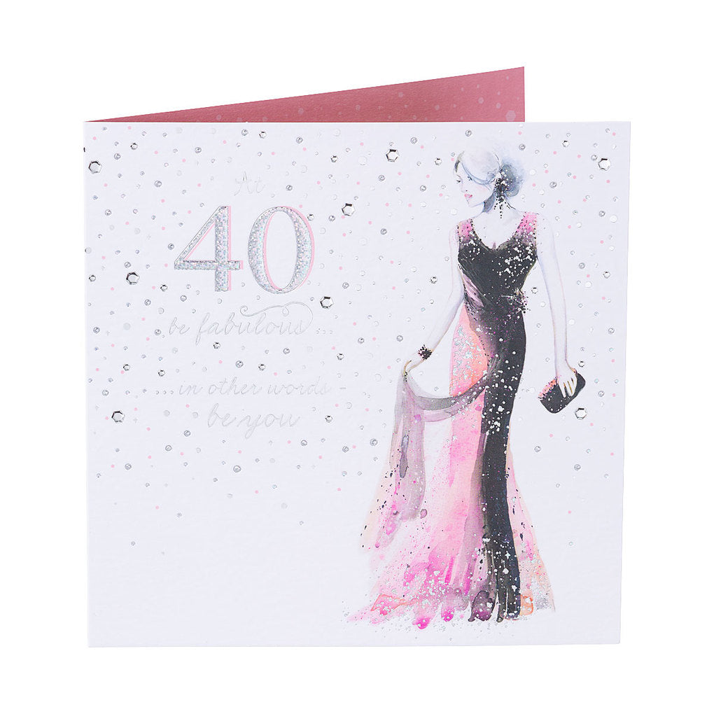 Traditional Female 40th Birthday Card | The Reject Shop