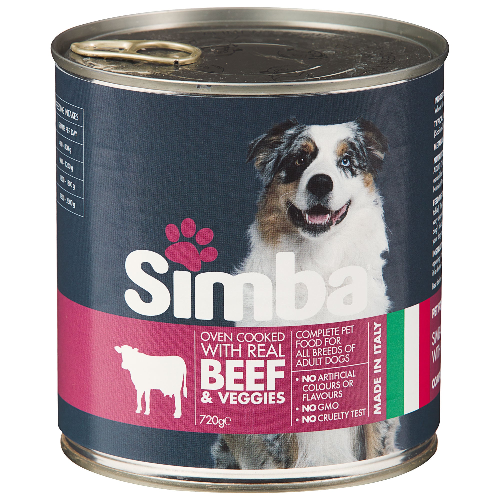 Simba Beef \u0026 Vege Adult Dog Food 720g 