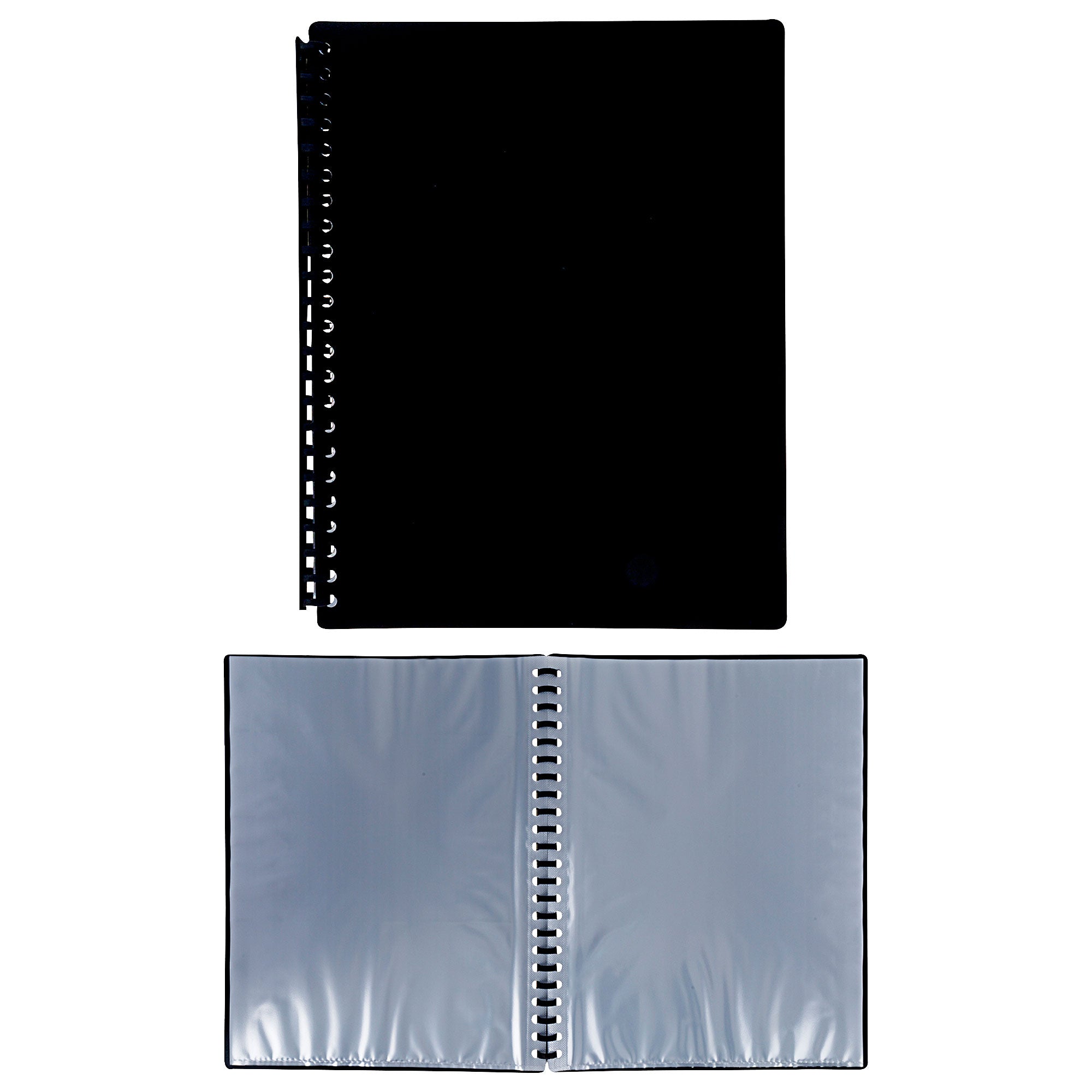 Display Book A4 20 Pocket Refillable Assorted Colours