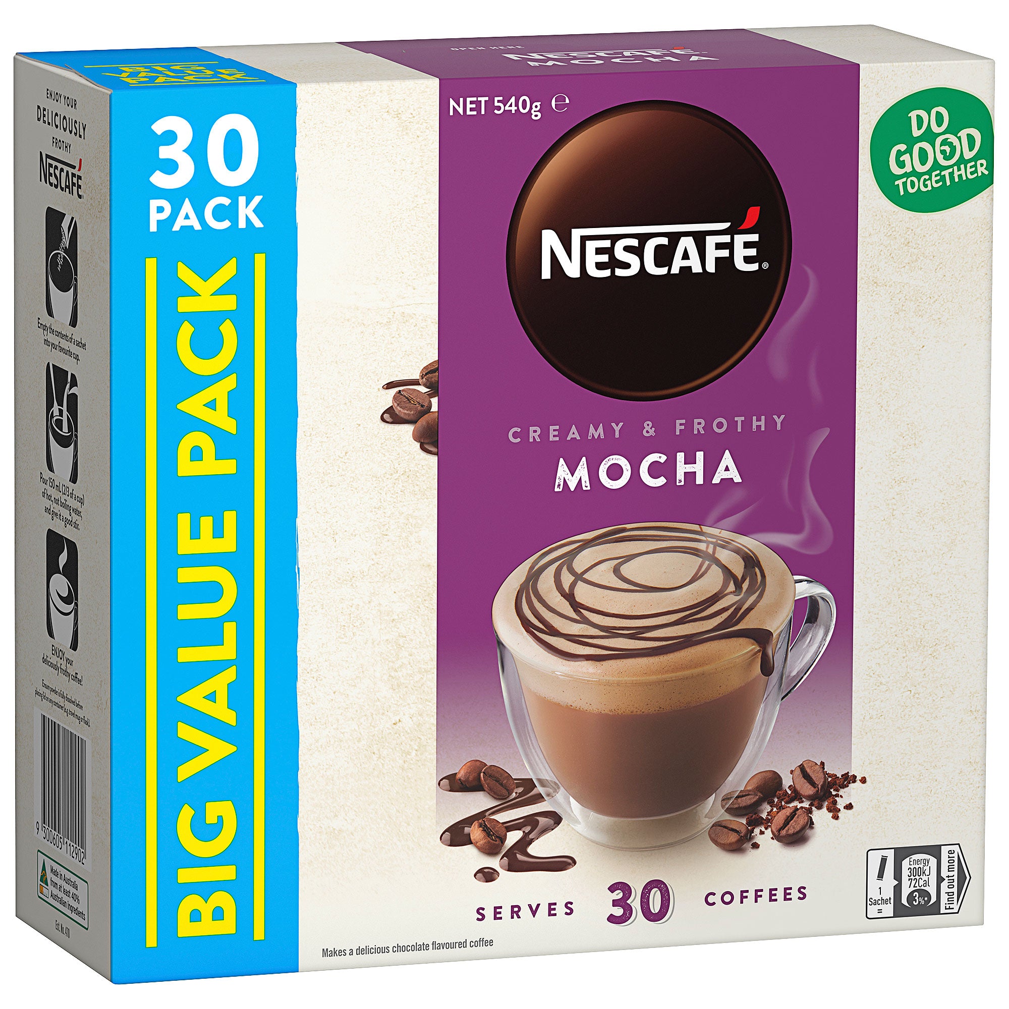 Nescafe 3 in 1 Creamy Latte Instant Coofee Packets 150g 