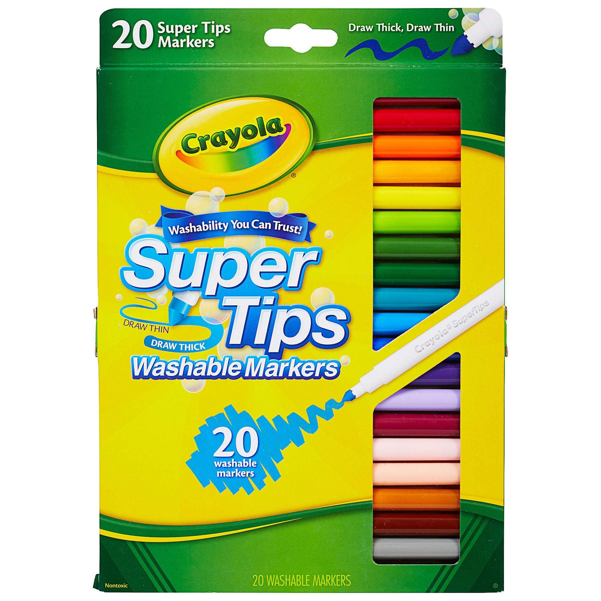 Crayola Super Tips Markers 20pk | The Reject Shop