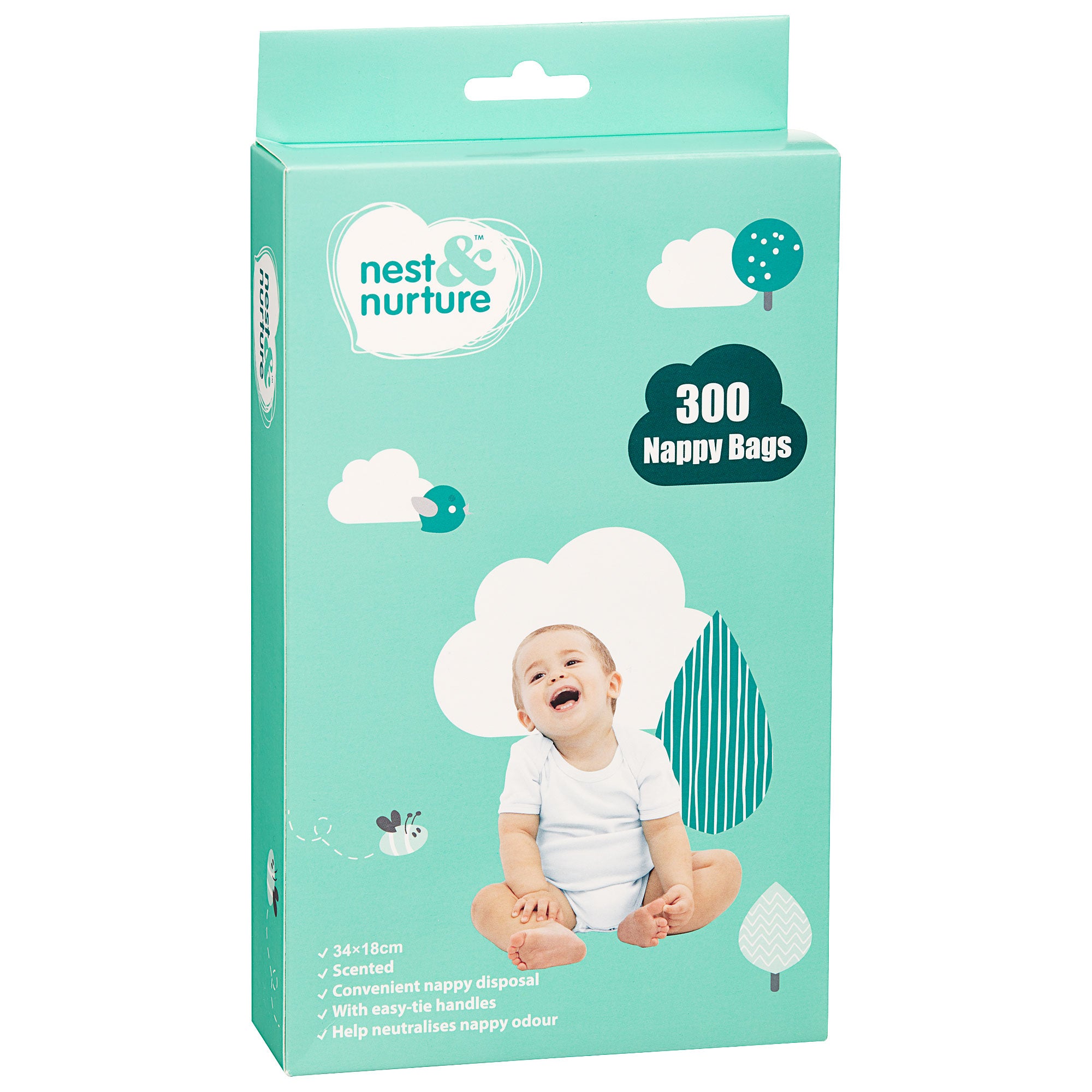 Nest & Nurture Nappy Bag 300pk