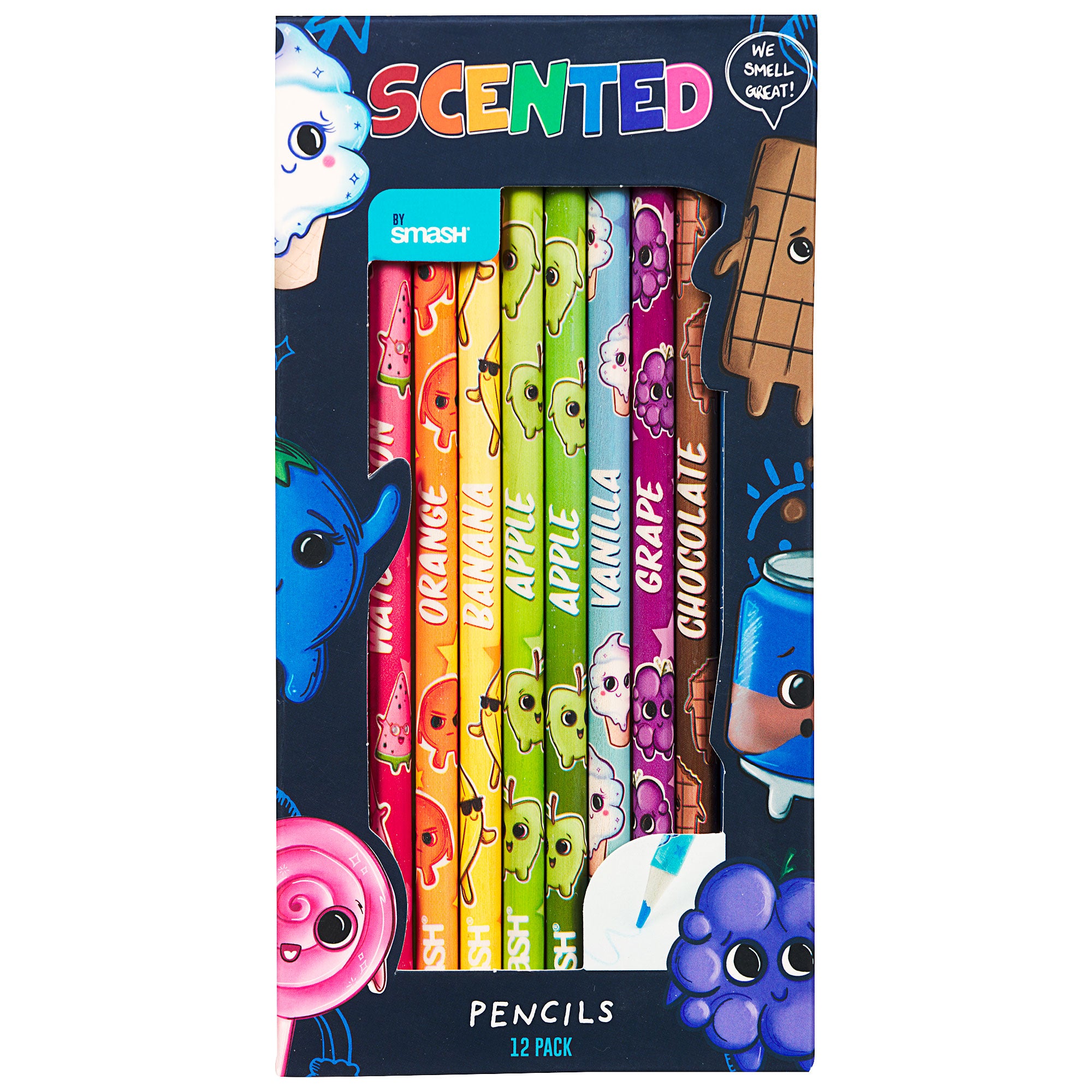 Rainbow Scented Pencils 4 Pack