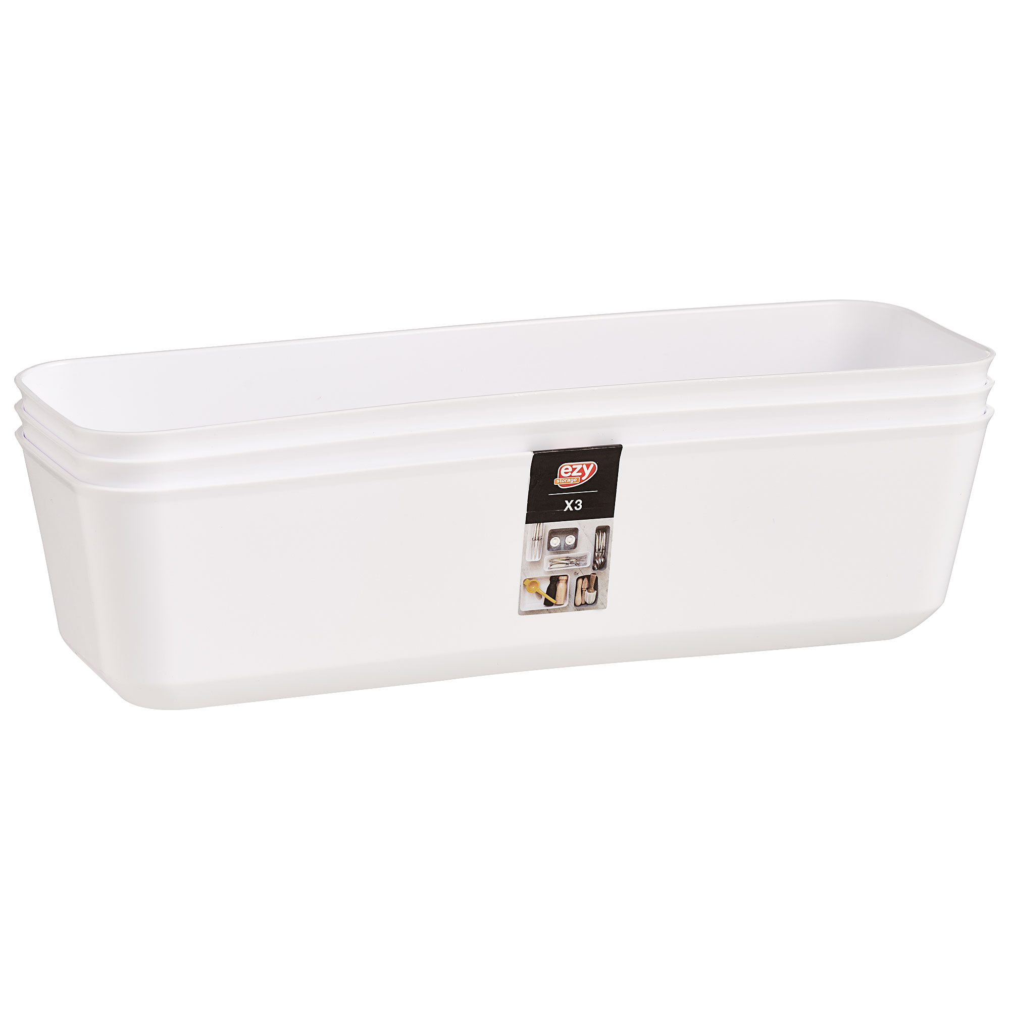 Ezy Storage Utile Tray 3pk The Reject Shop