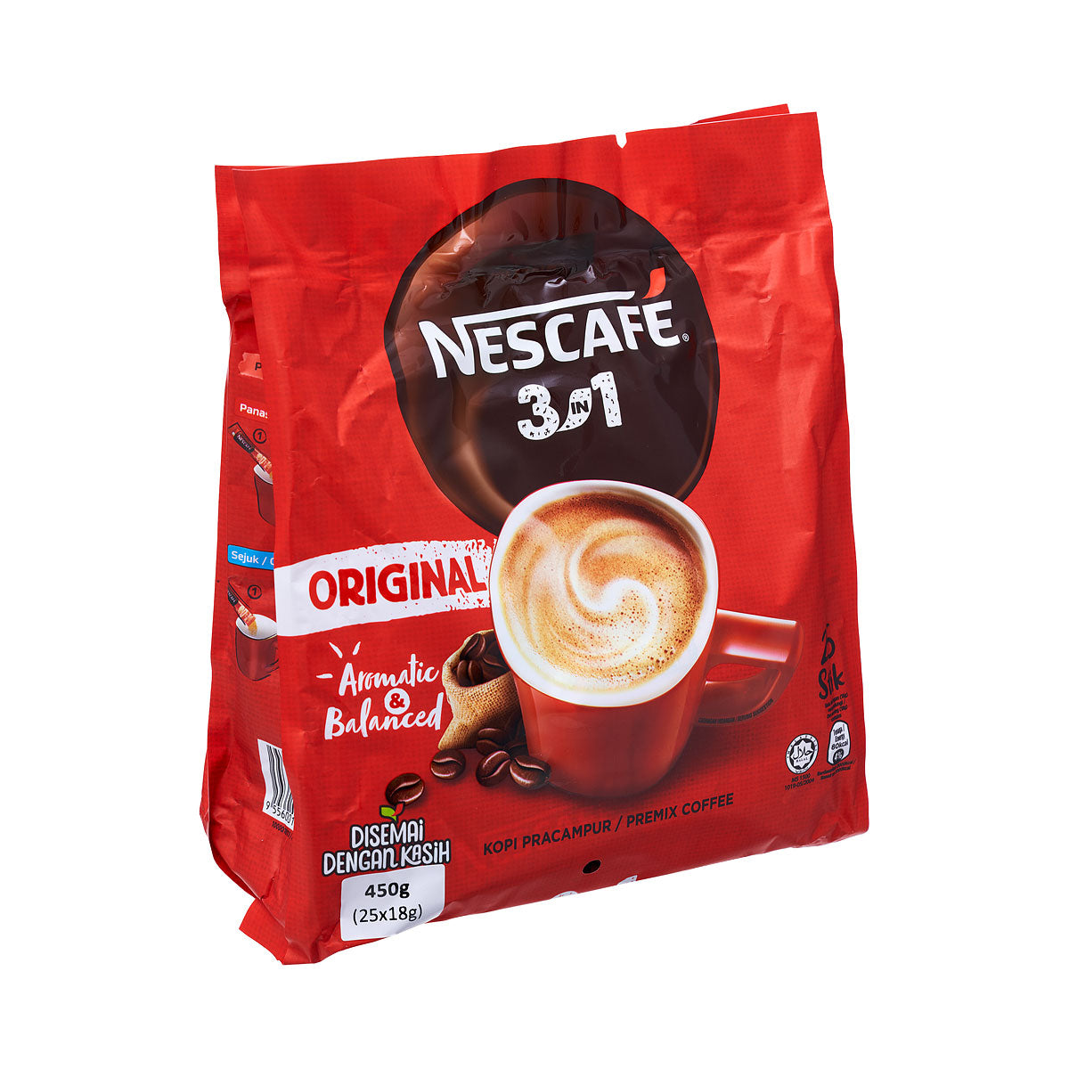 Nescafe 3 in 1 Coffee Mix Mild 19g - Pack of 25