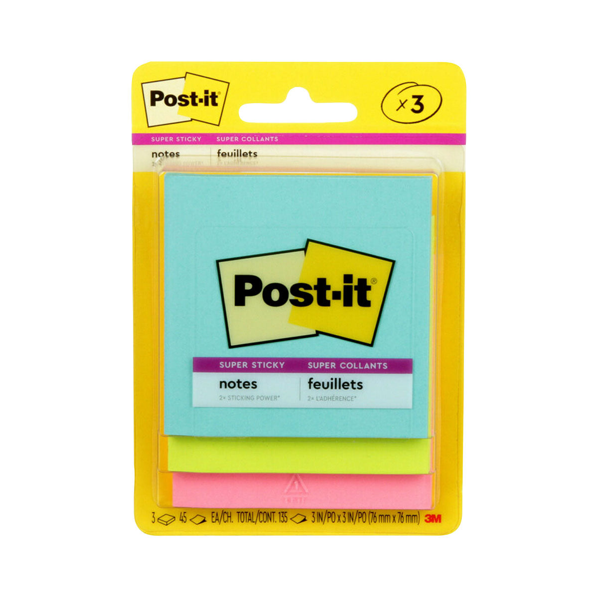 Post-it 76x76 Neon yellow