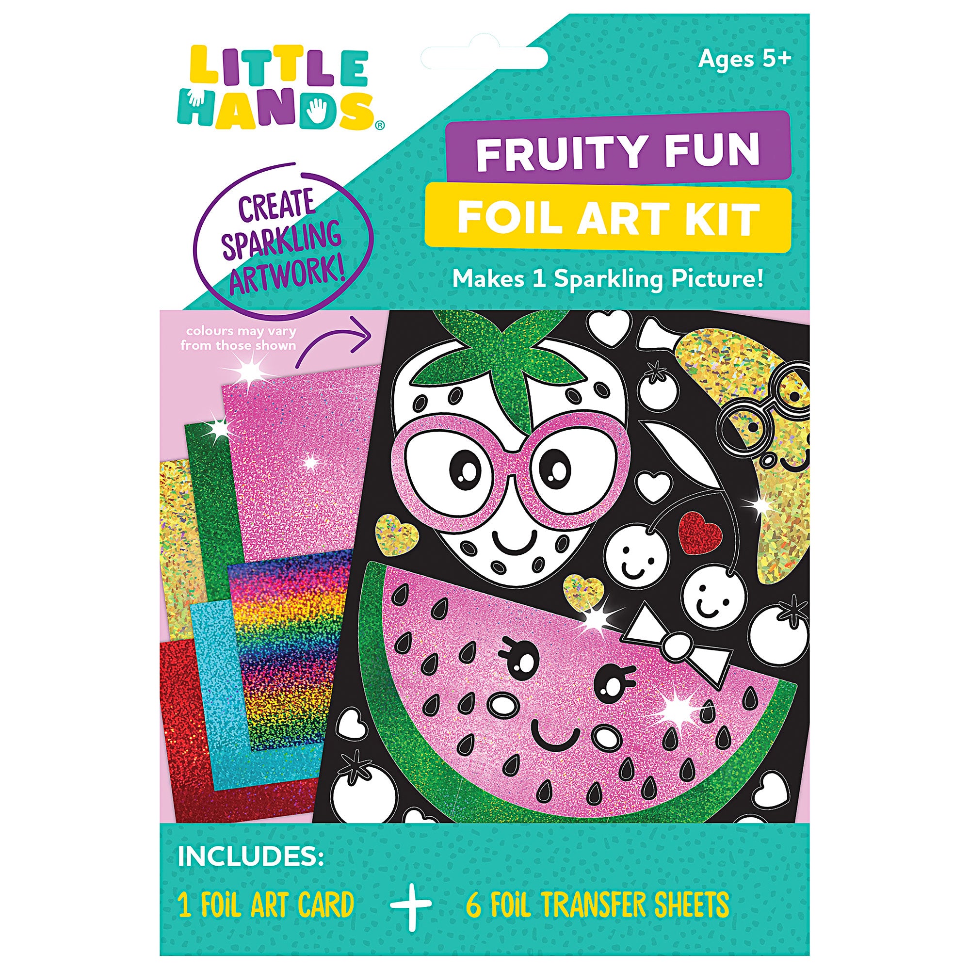 Little Hands Foil Art Kit Fruity Fun