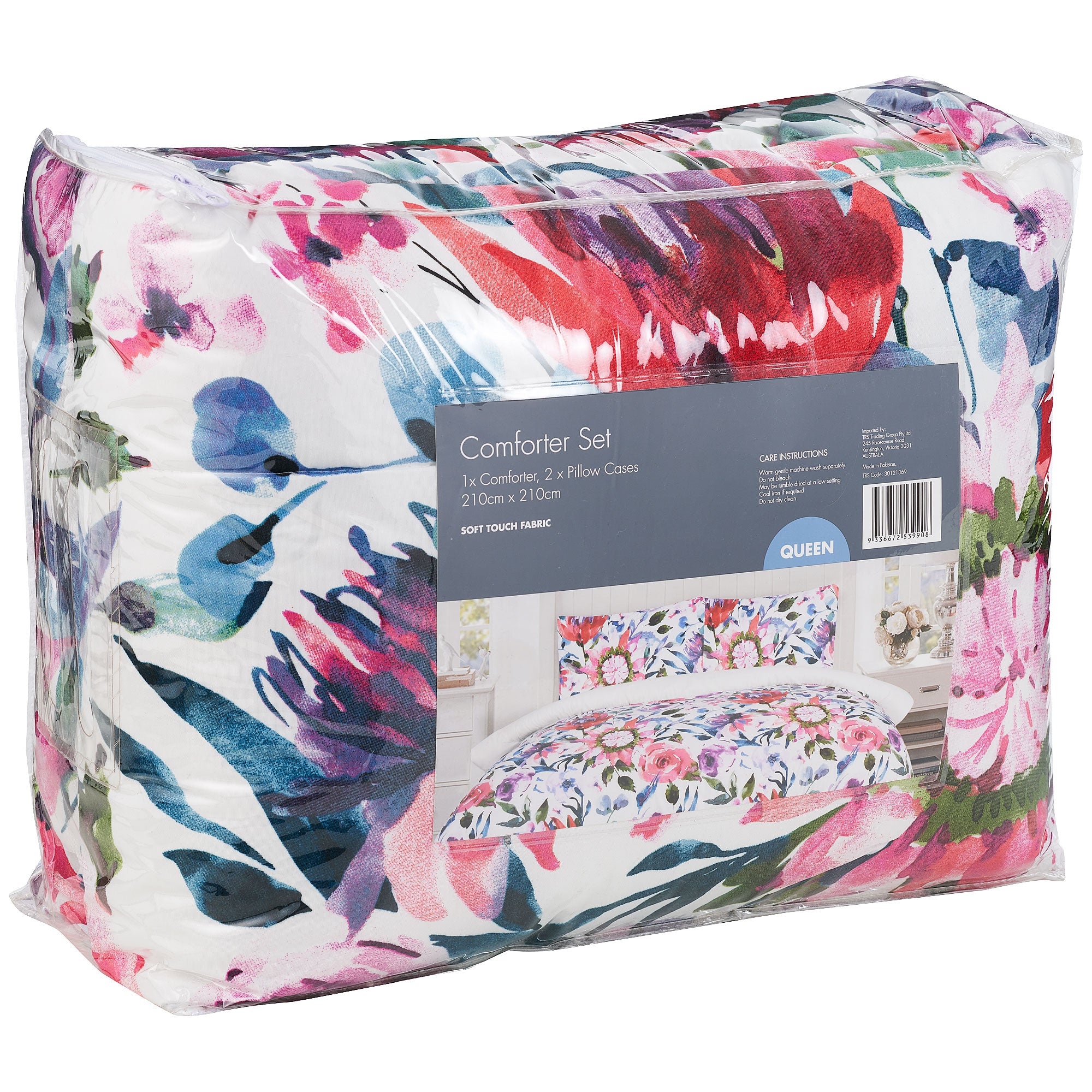 Comforter Bright Botanica Floral Queen Bed | The Reject Shop