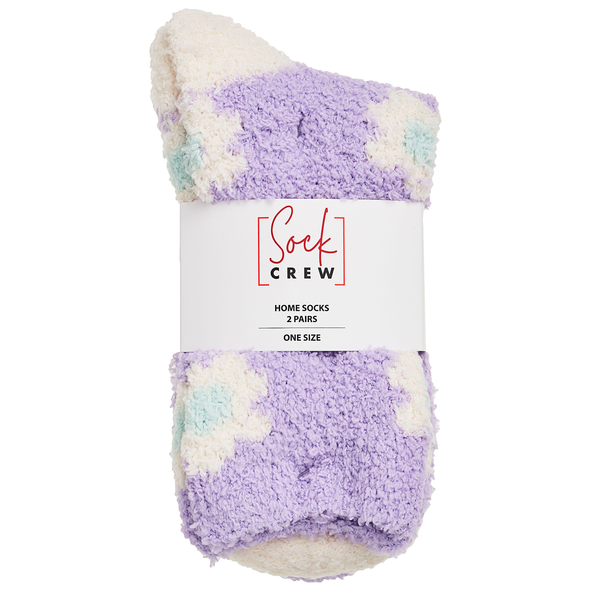 Women's Solid Plush Fuzzy Warm Crew Sock