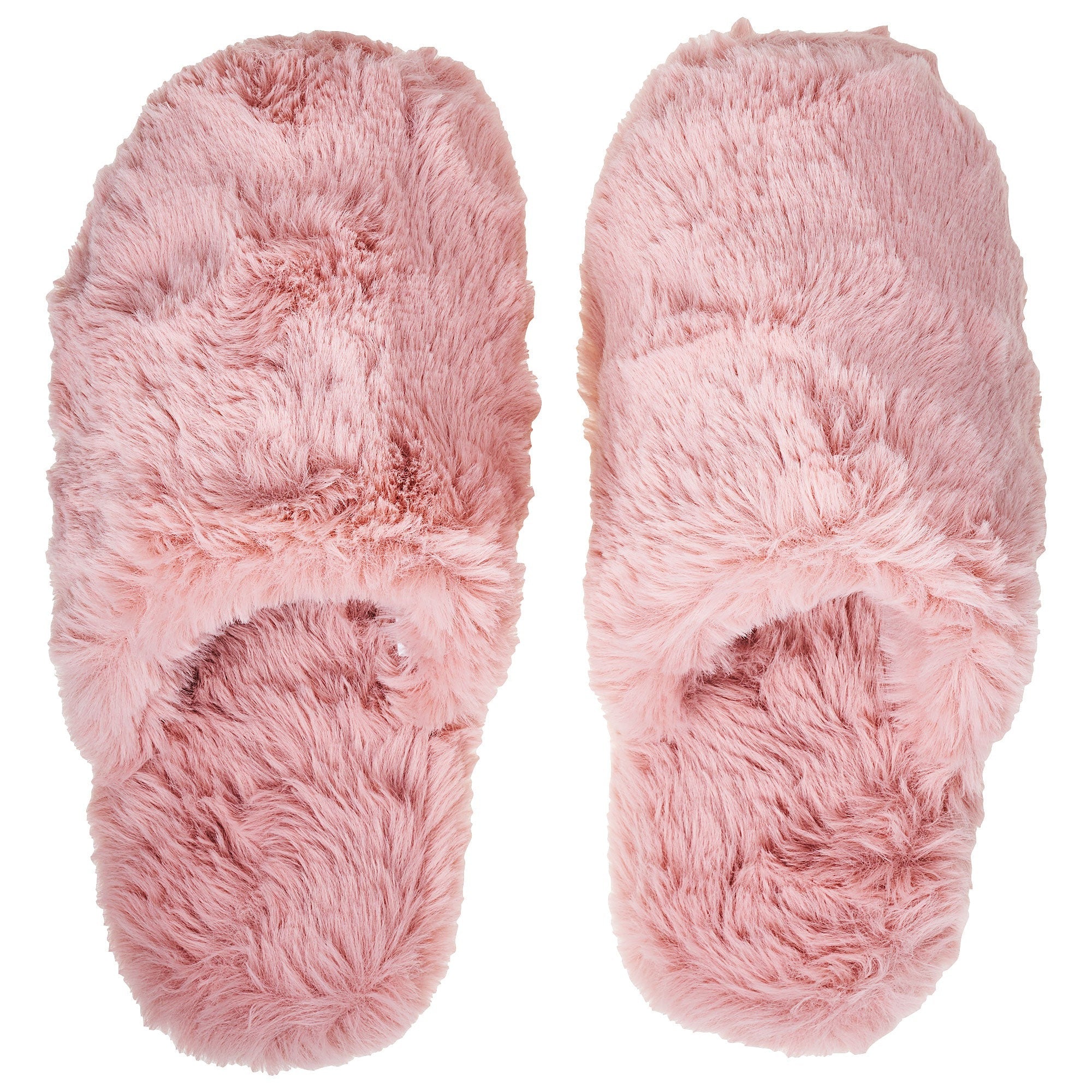 Women's Fluffy Scuffs Pink | The Reject Shop