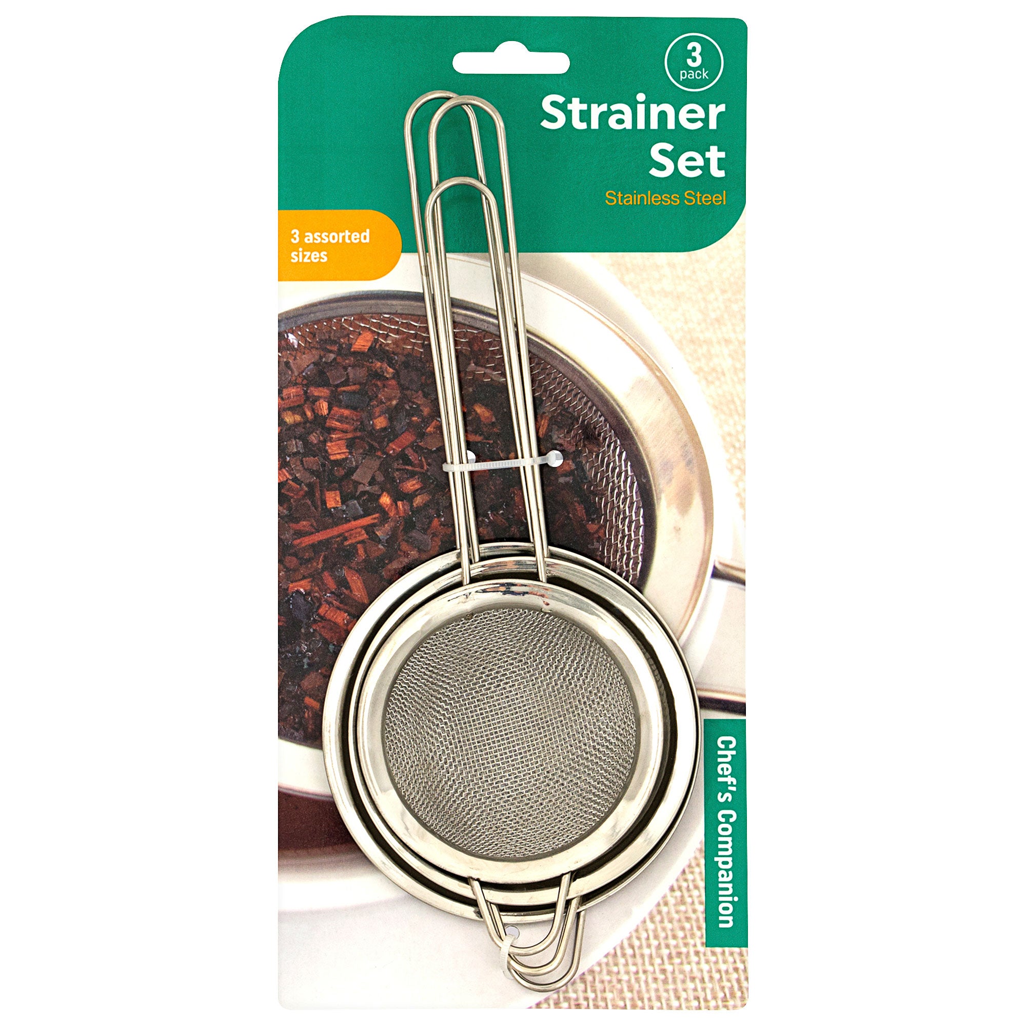 Stainless Steel Mesh Strainer 3pk The Reject Shop   30124917 