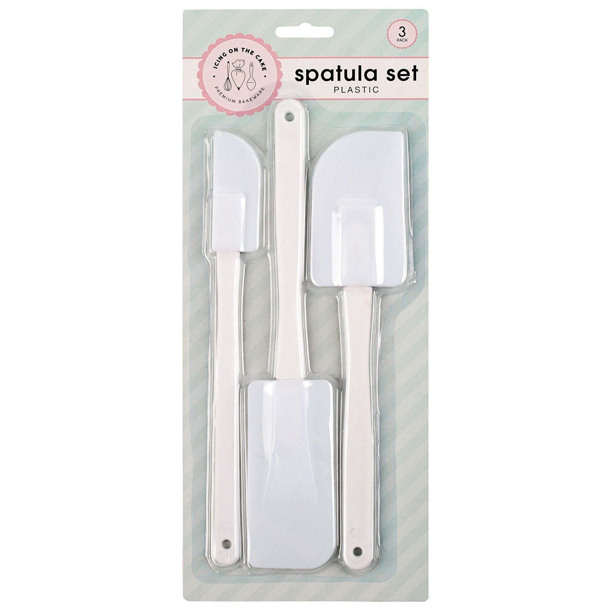 White Spatula Set 3pk | The Reject Shop