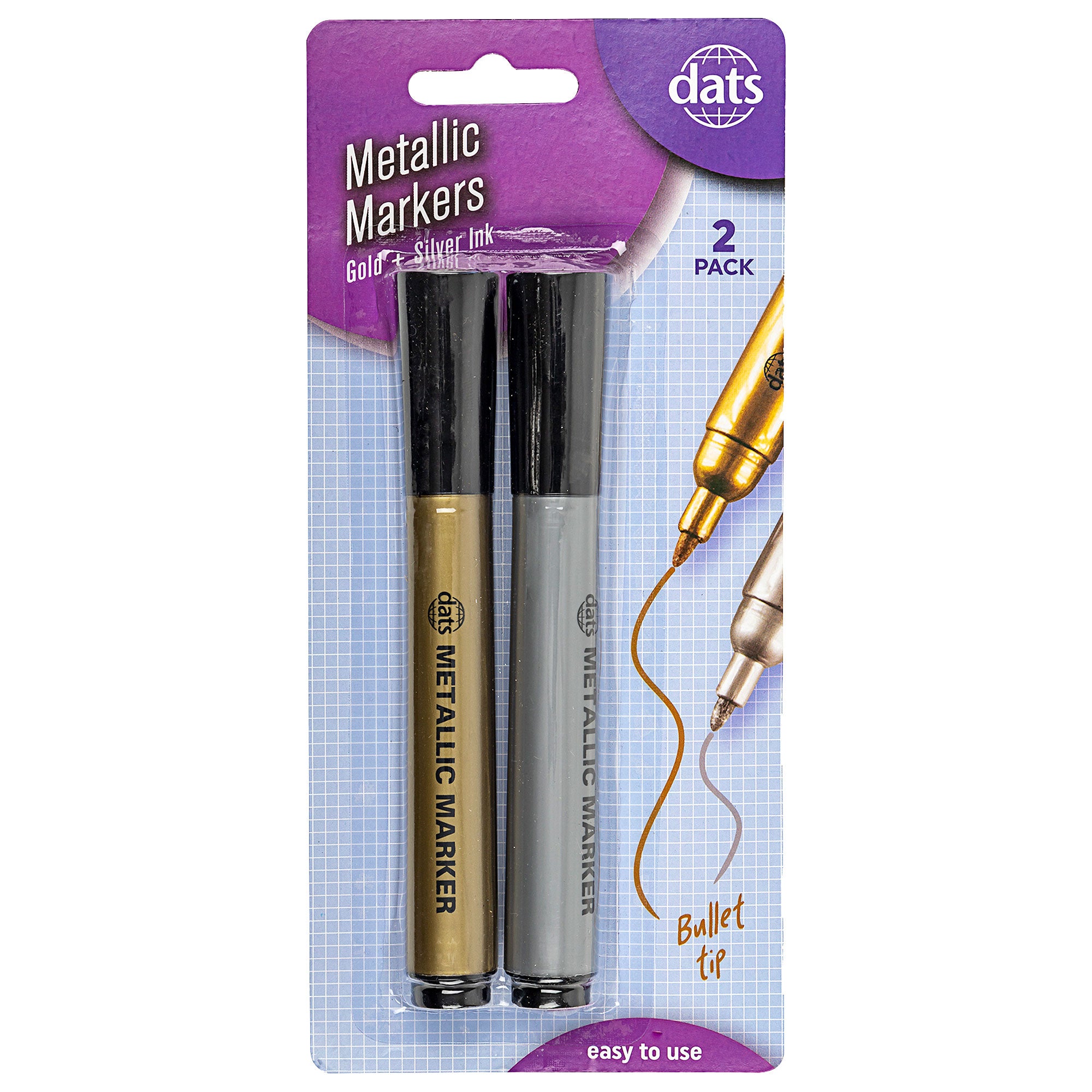Metallic Markers Gold/Silver