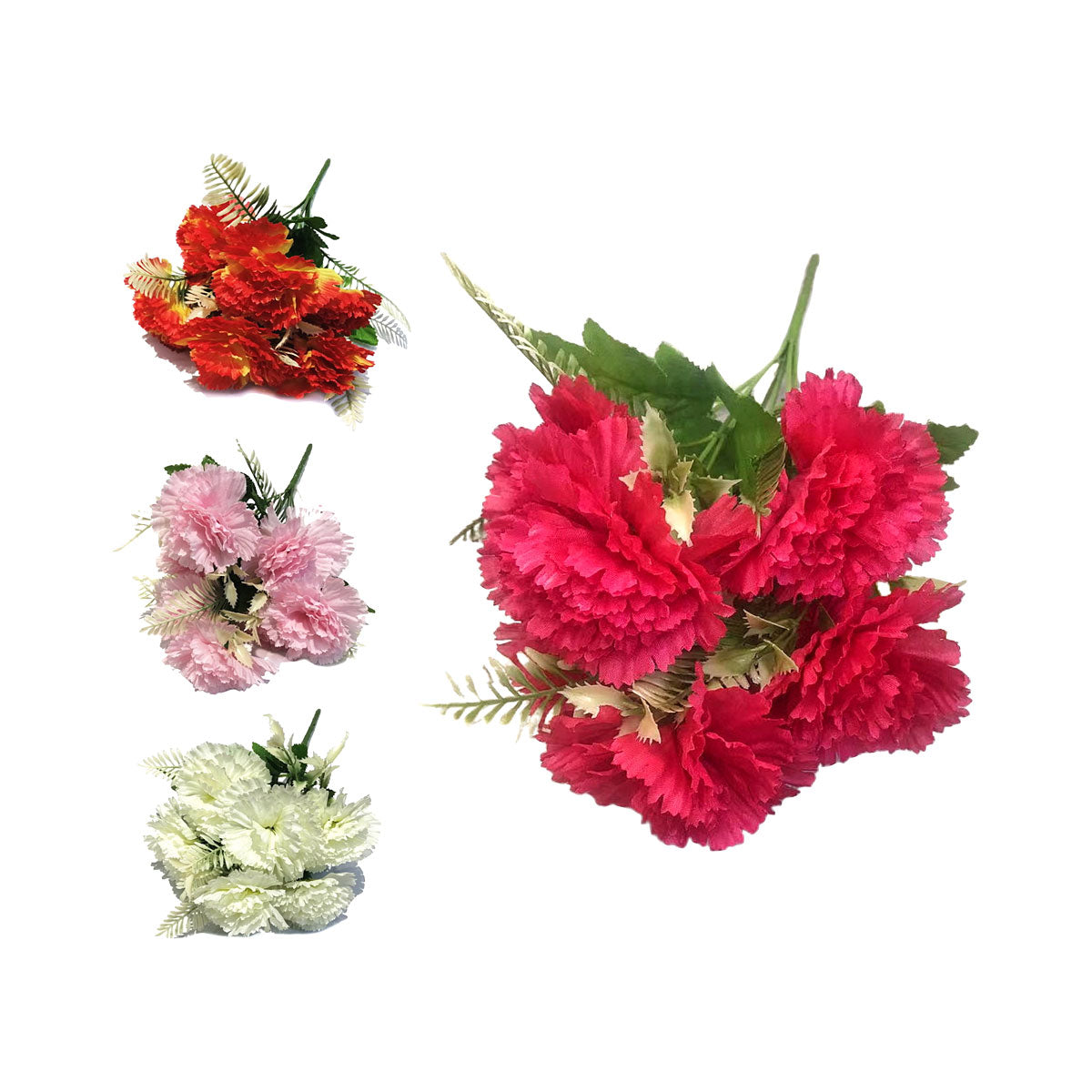 Faux Carnation Bunch Assorted | The Reject Shop