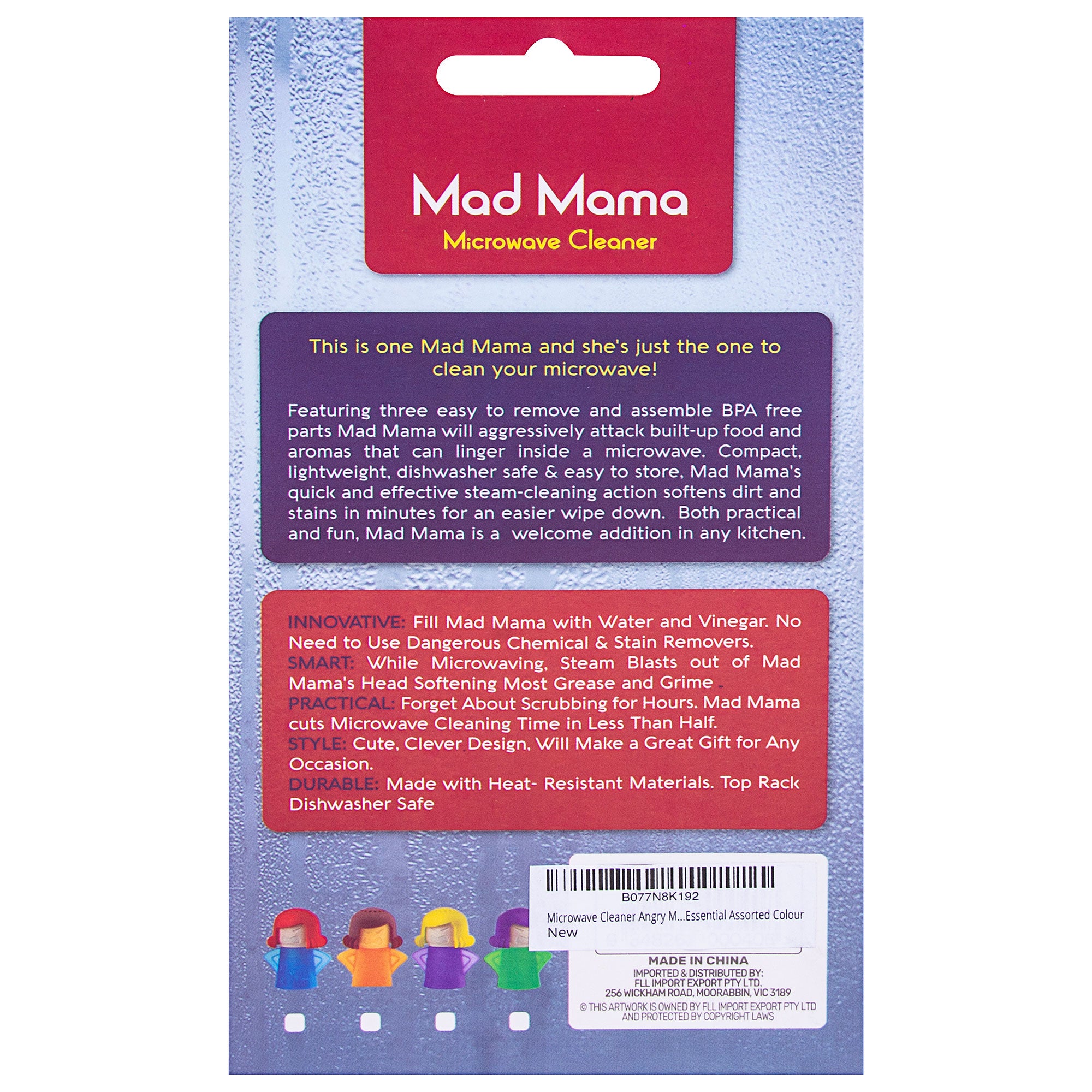 Angry Mom Microwave Cleaner, Mad Mama Microwave Steam Cleaner