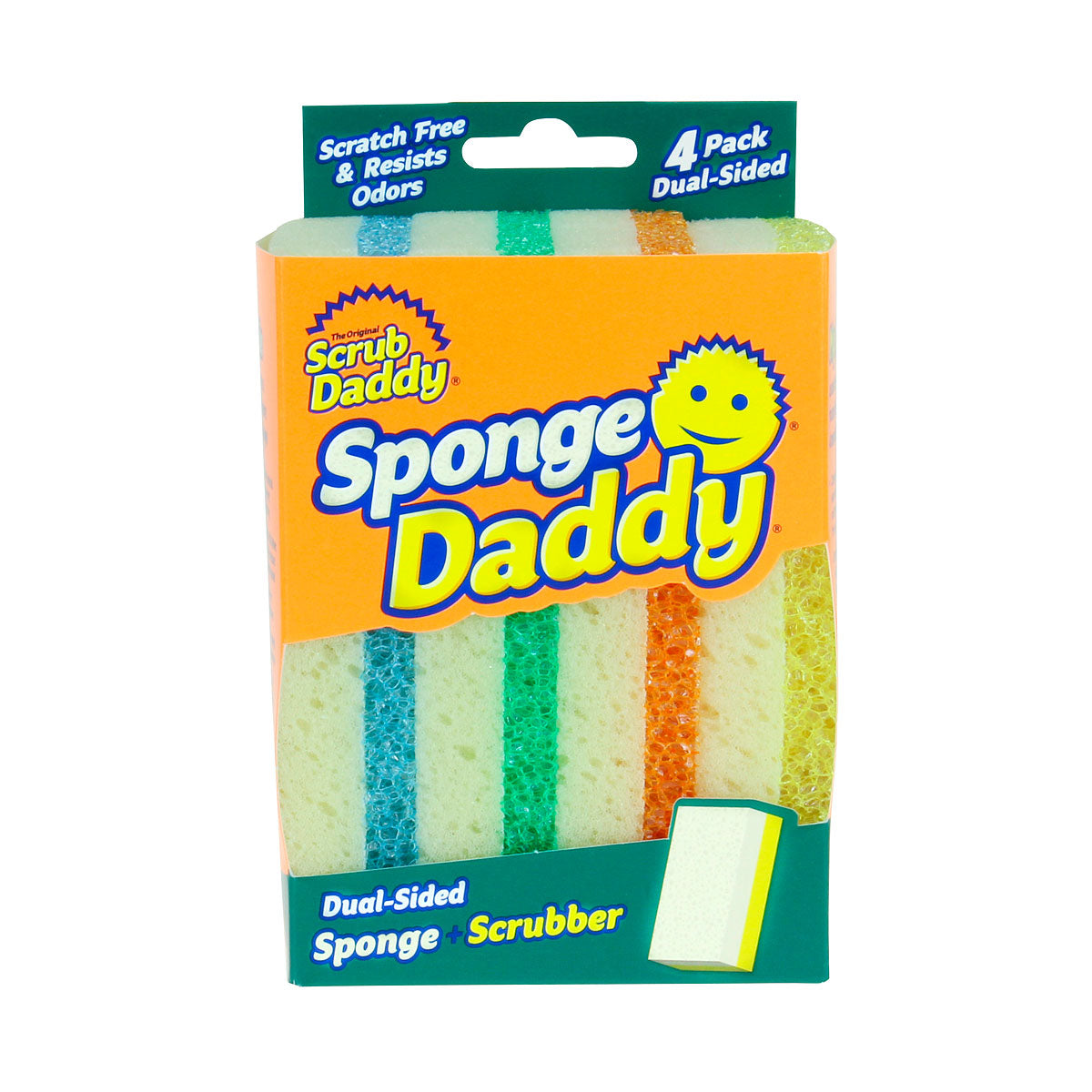 Scrub Daddy Sponge Daddy Cellulose Sponge with Scouring Pad (3