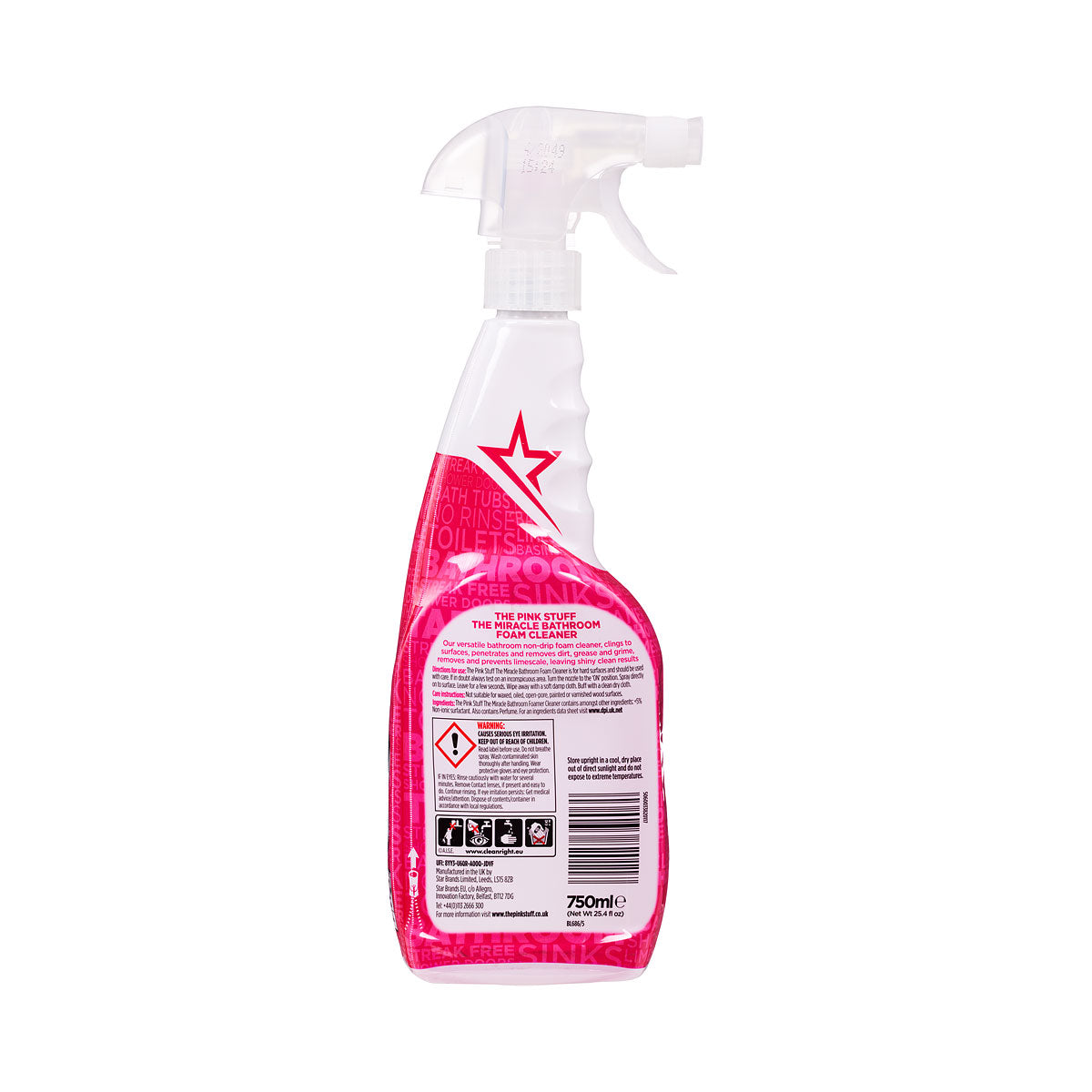 The Pink Stuff, The Miracle Bathroom Foam Cleaner 750ml Spray