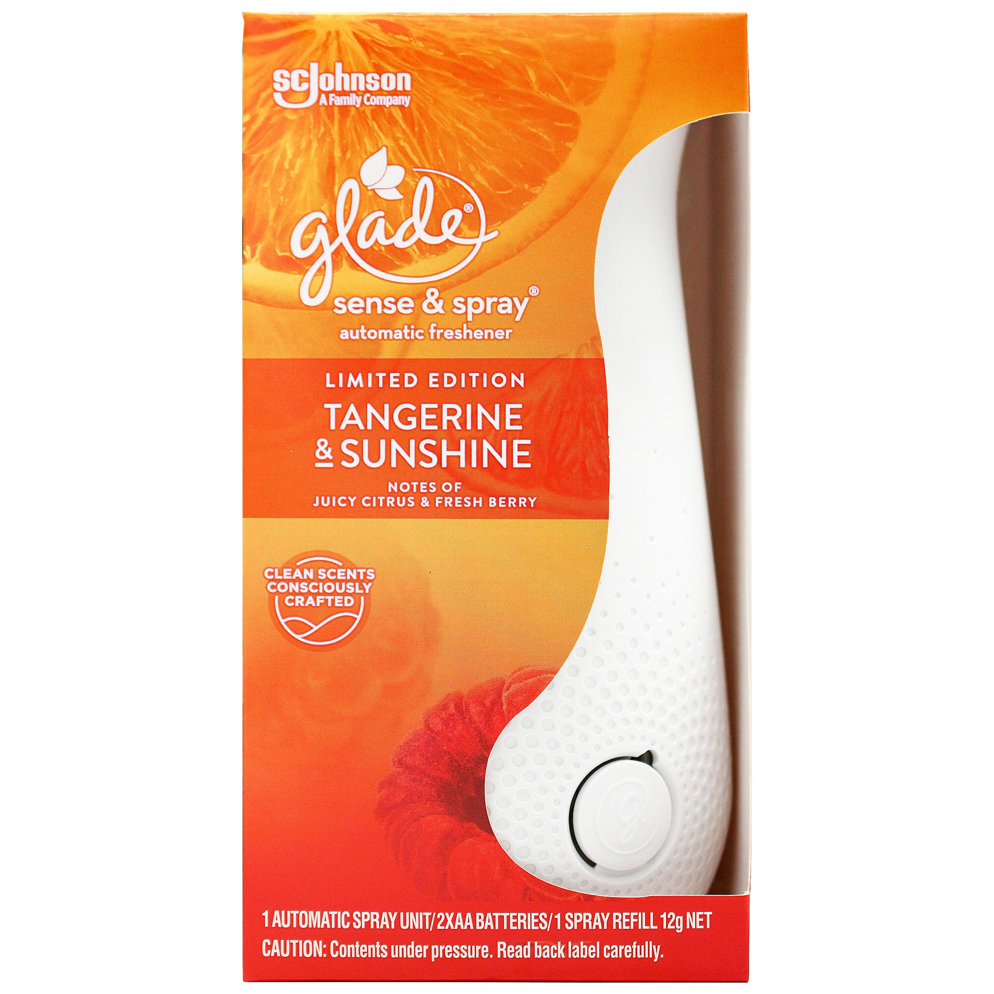 8 X GLADE SENSE & SPRAY REFILLS AIR FRESHENER SCENTED OCEAN