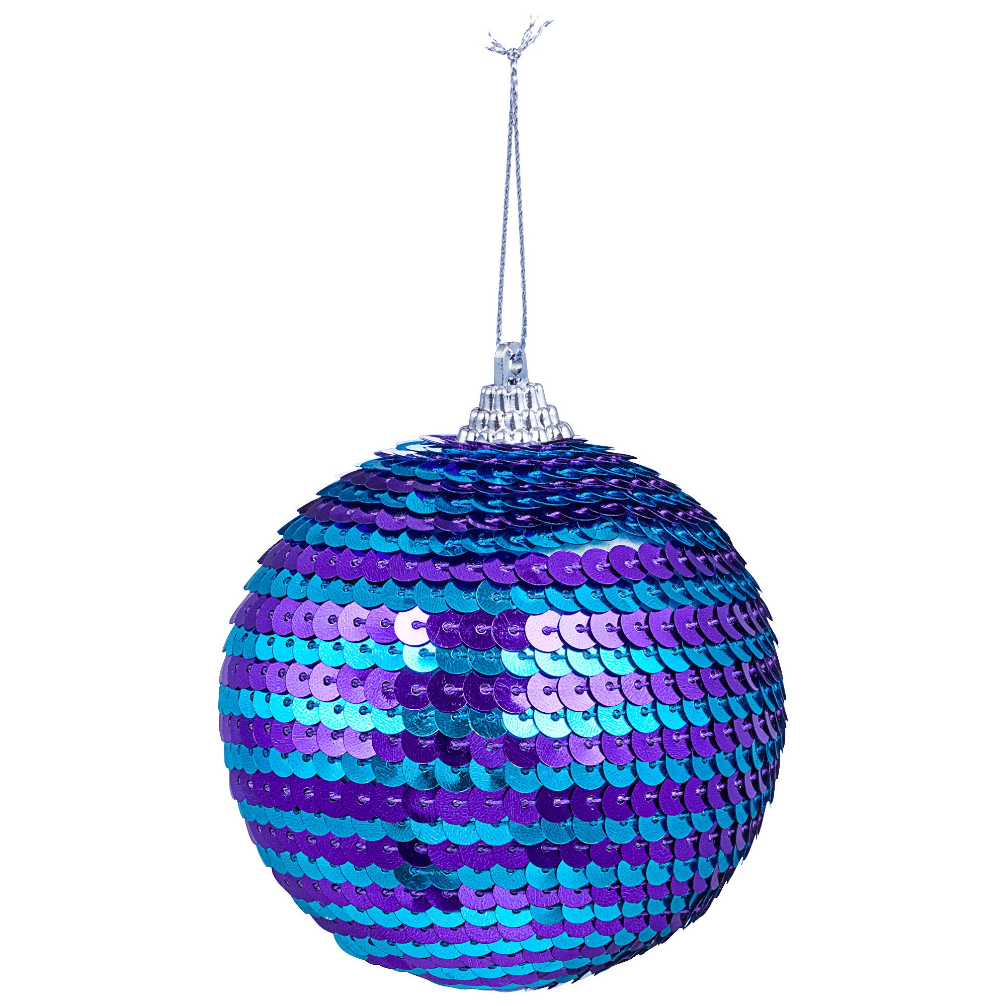 Sequin Stripe Bauble | The Reject Shop