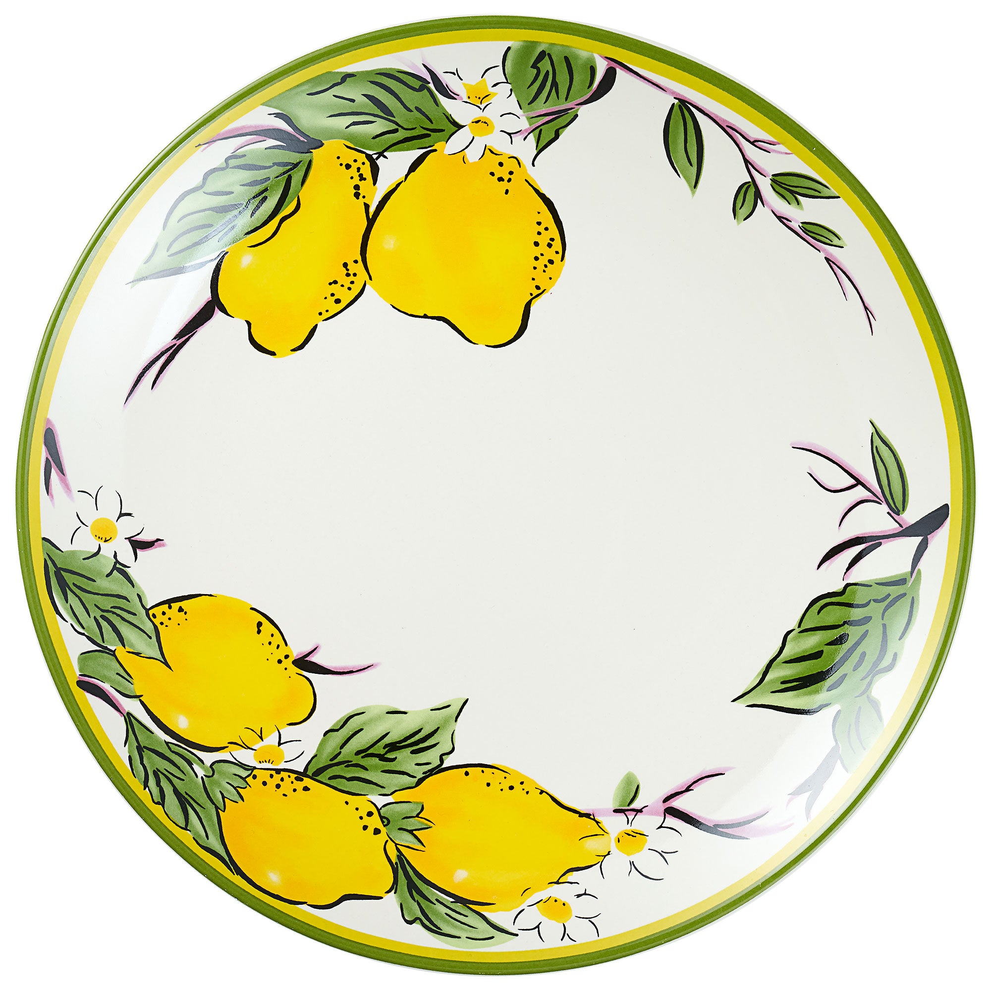 Tuscany Lemons Dinner Plate 26.5cm | The Reject Shop