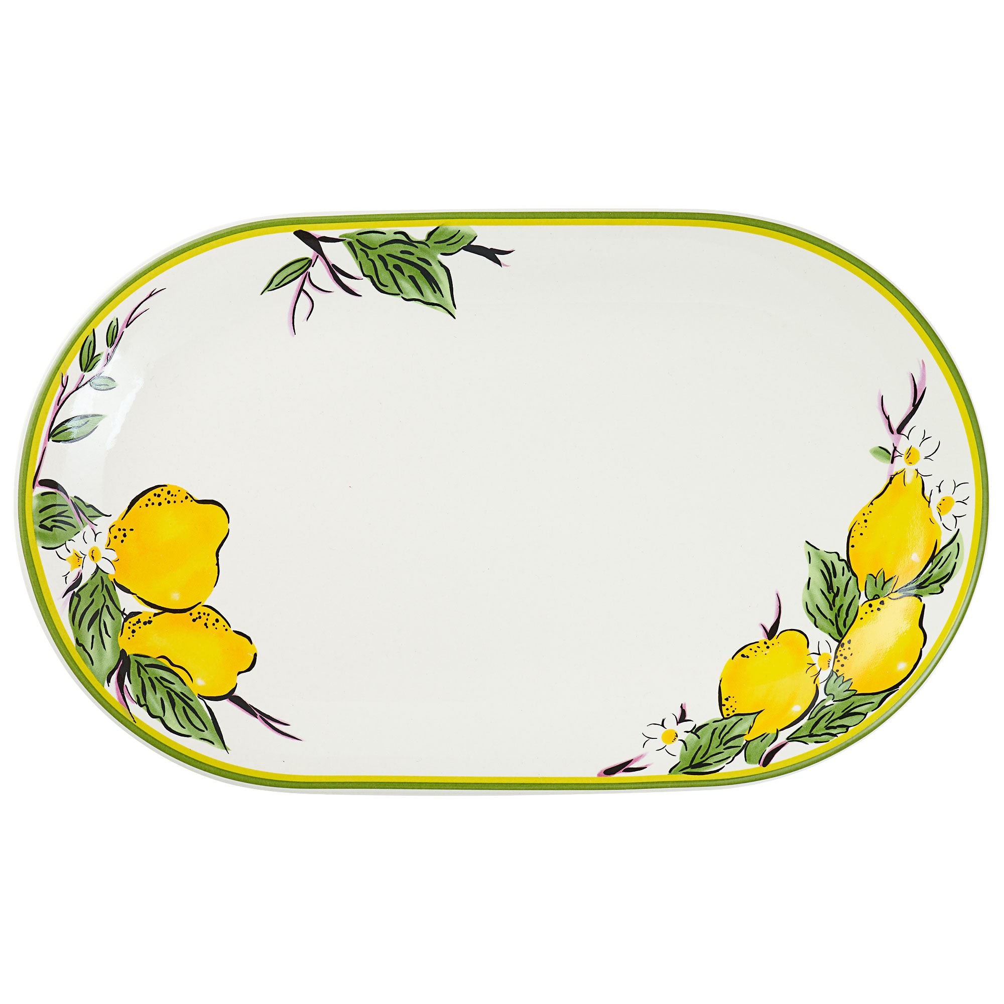 Tuscany Lemons Platter 28 x 16.5cm | The Reject Shop